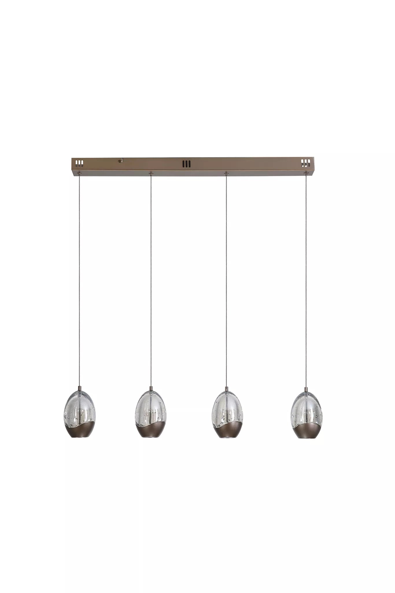 Seeds 4Lt Bar Pendant- Latte Metal with Champagne Glass