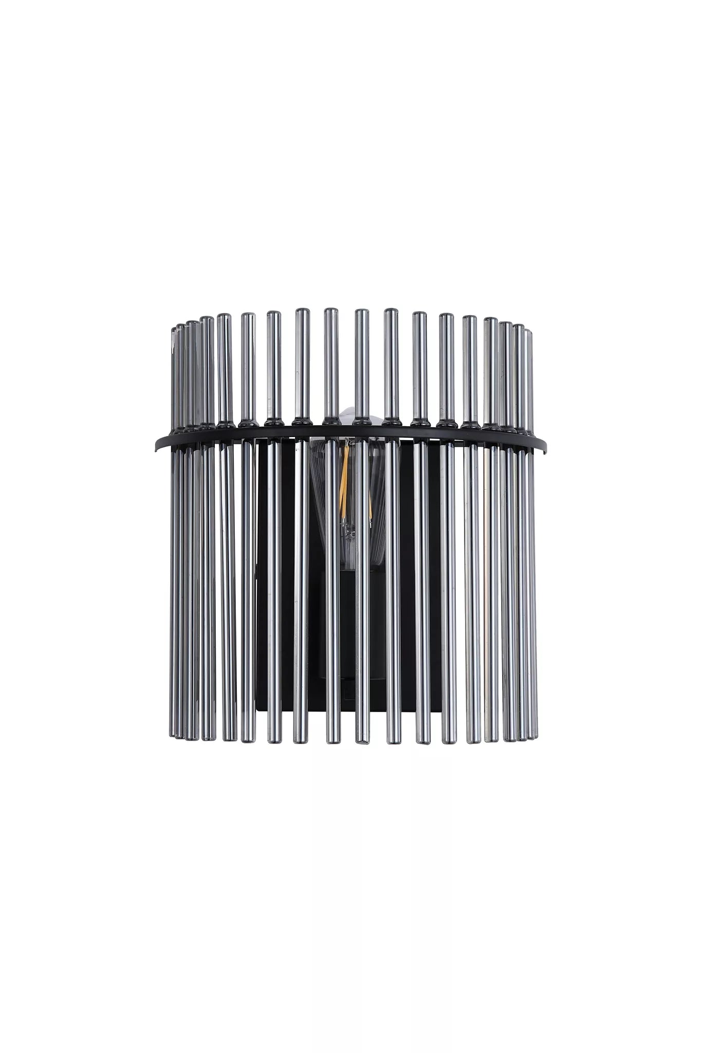 Swizzle 1Lt Wall Light, Matt Black/ Gold Finishes