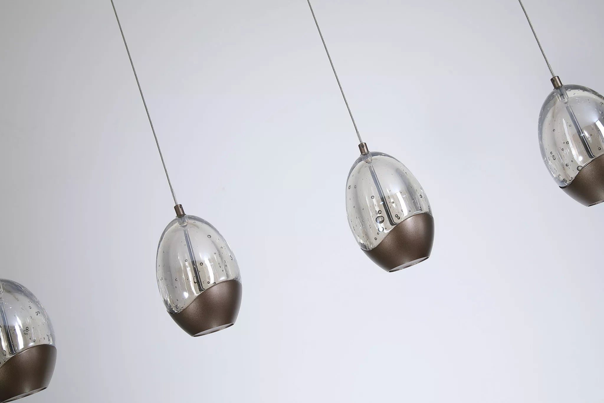 Seeds 4Lt Bar Pendant- Latte Metal with Champagne Glass