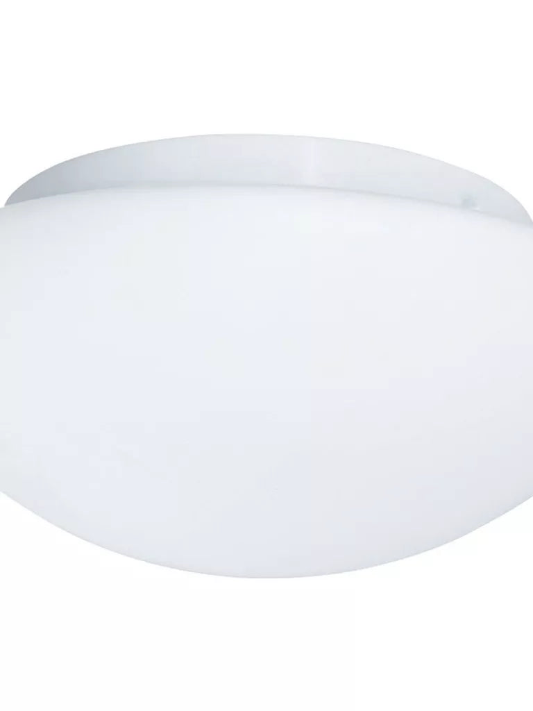 Tokyo 2lt Flush Bathroom Light- White & Opal Glass
