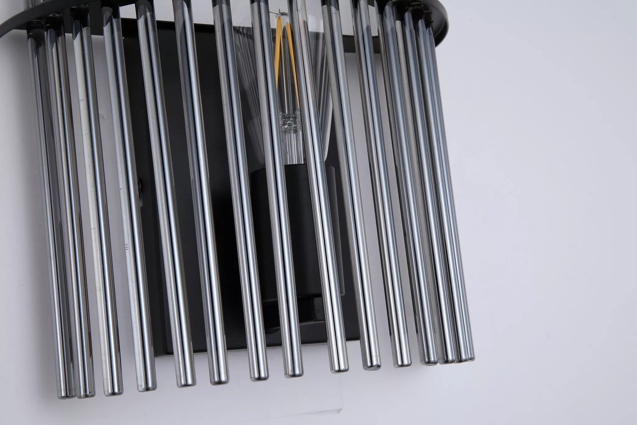 Swizzle 1Lt Wall Light, Matt Black/ Gold Finishes