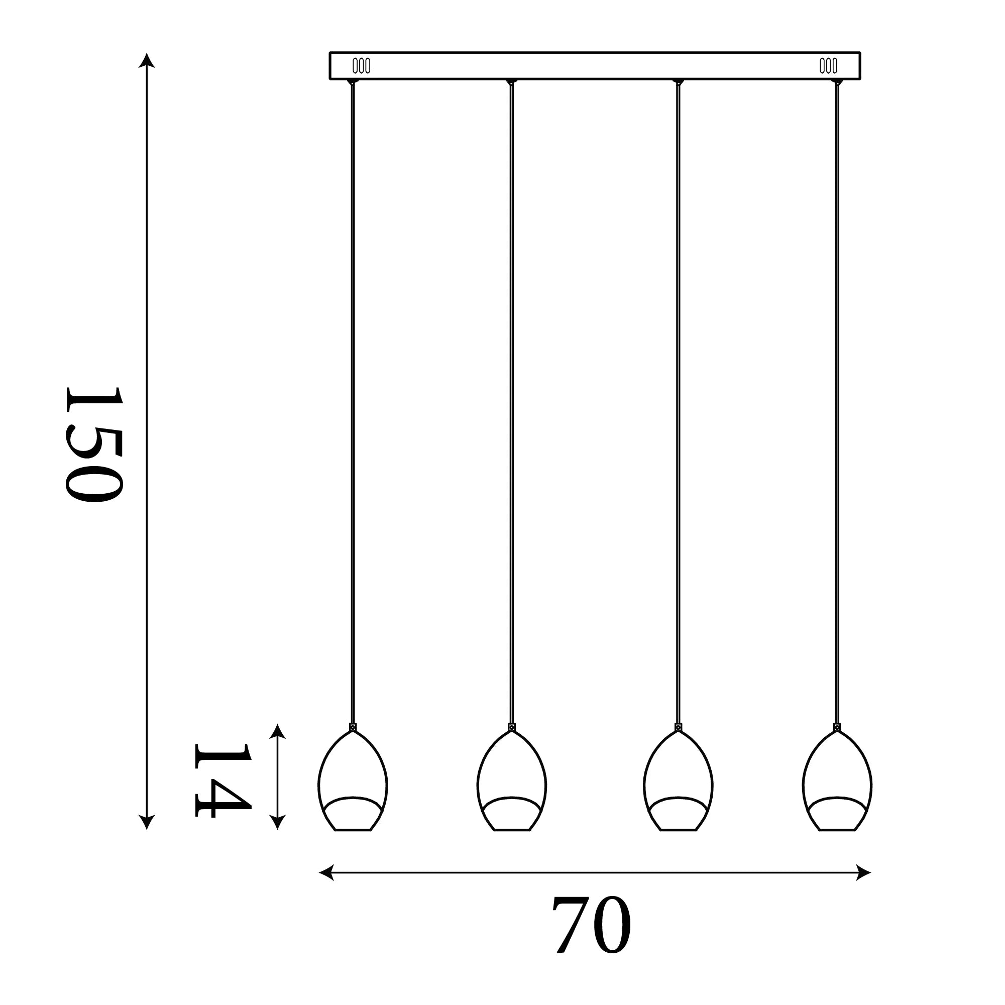 Seeds 4Lt Bar Pendant- Latte Metal with Champagne Glass