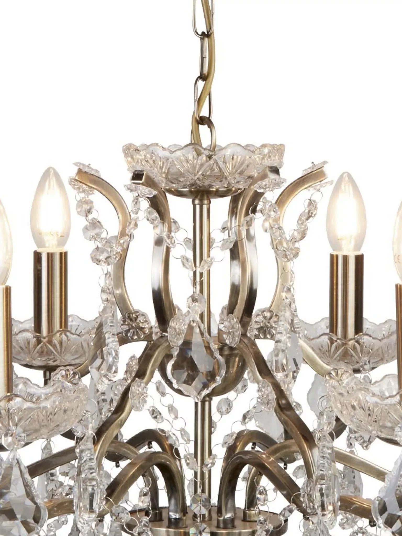 Paris 6/8/12Lt Chandelier- Antique Brass/ Satin Silver Finishes
