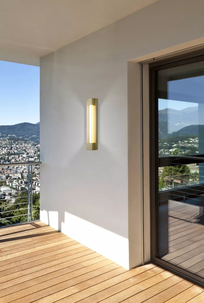 Sacramento OD LED Wall Light - Stainless Steel Painted Gold