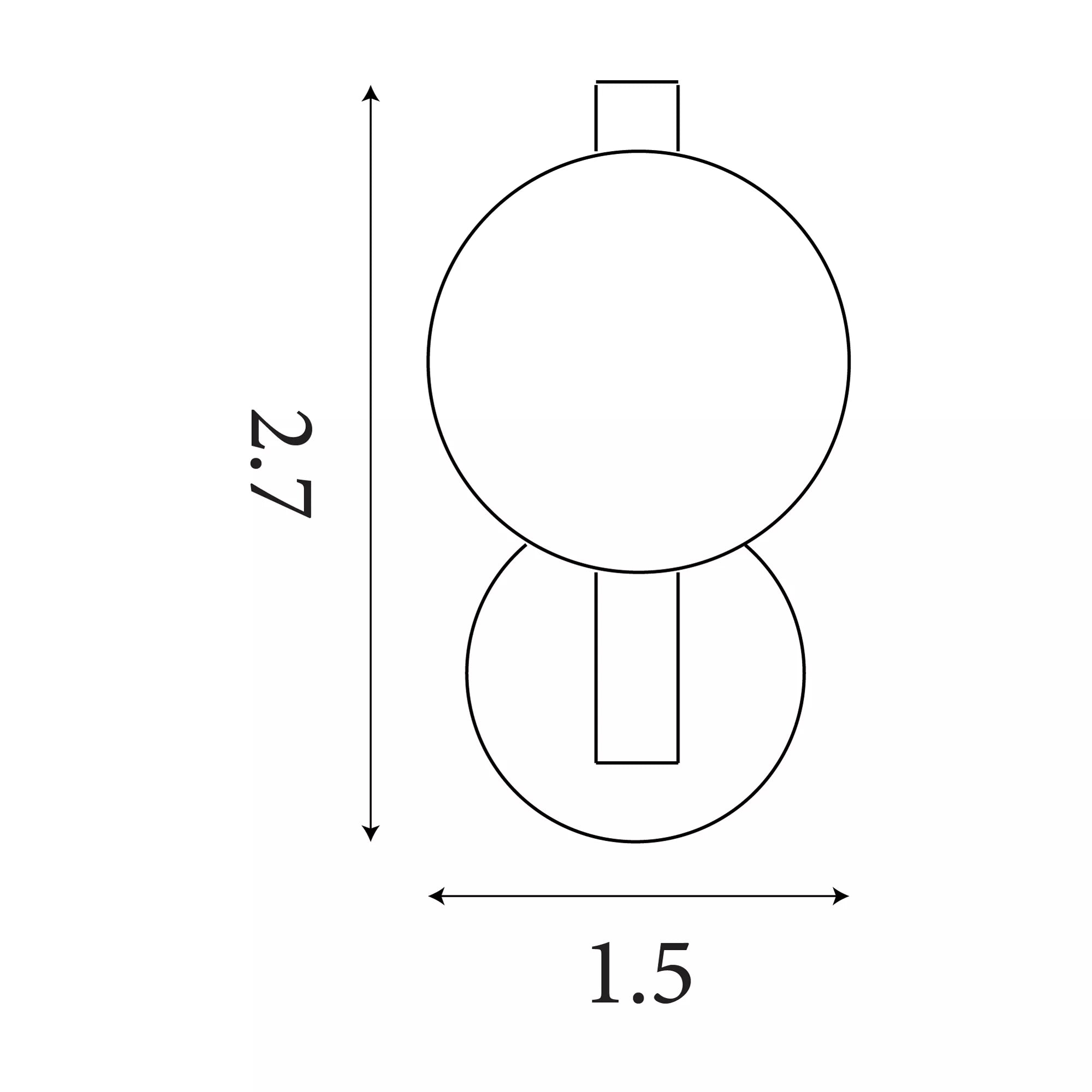 Luminique LED Wall Light- Satin Brass with Glass