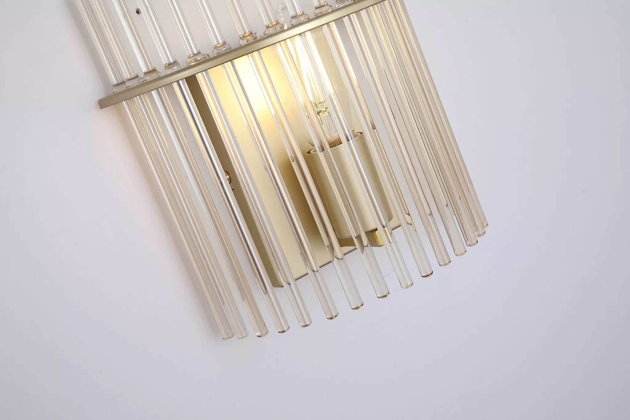 Swizzle 1Lt Wall Light, Matt Black/ Gold Finishes