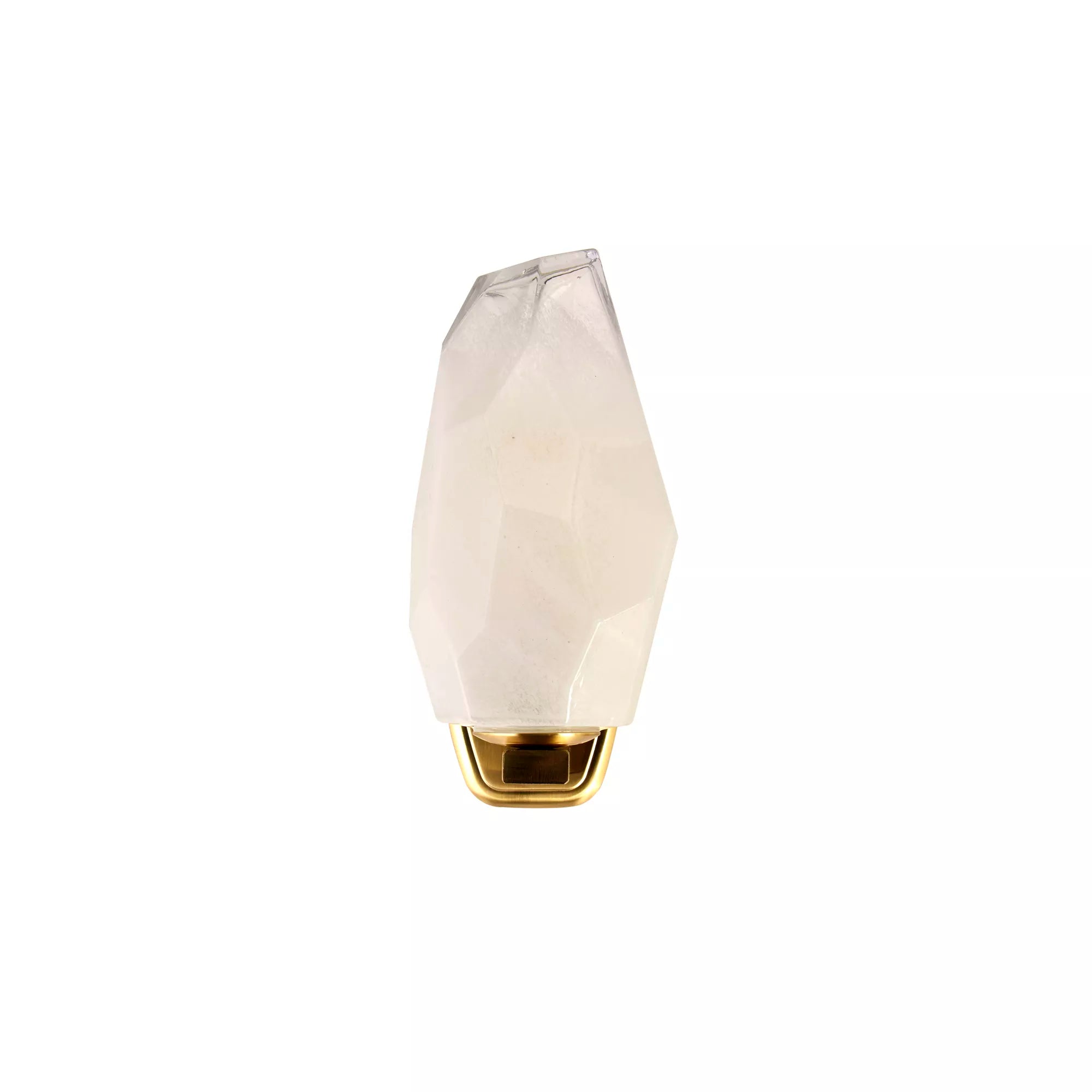 Rocky 1Lt Wall Light- Satin Brass Metal & Glass