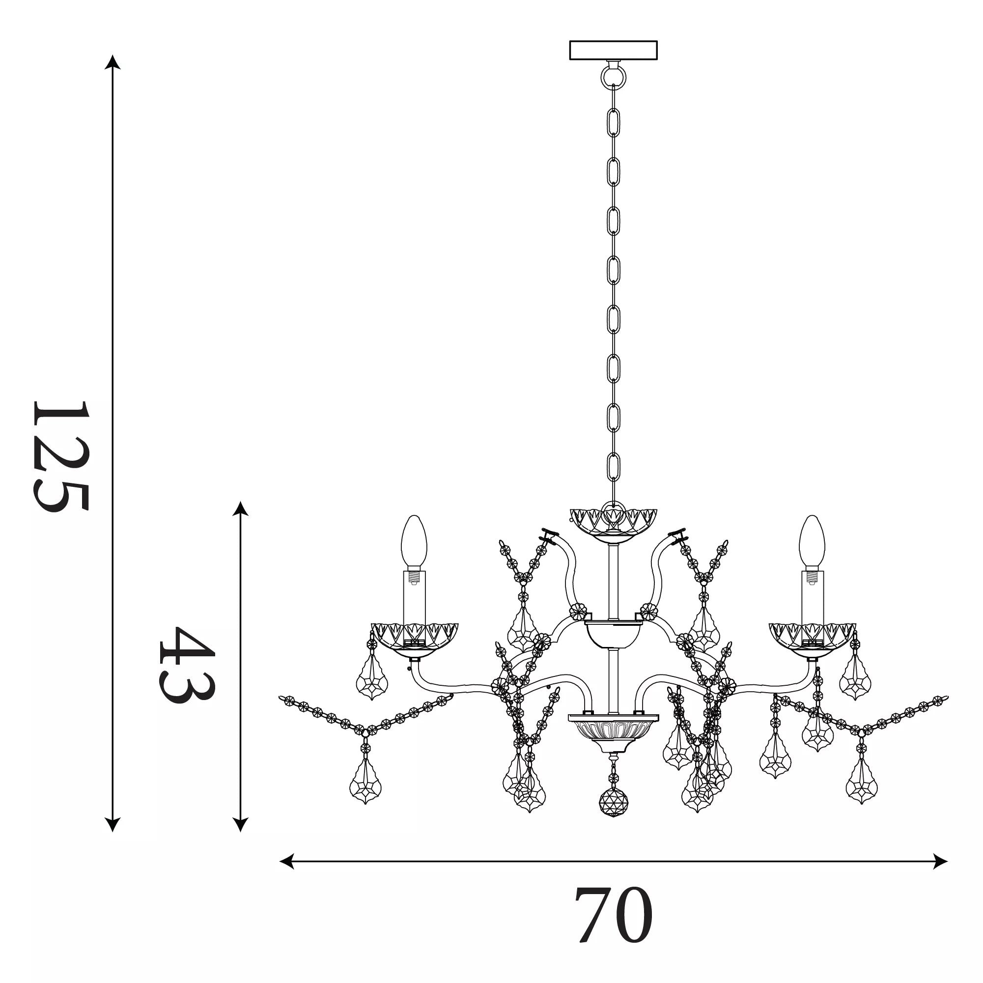 Paris 6/8/12Lt Chandelier- Antique Brass/ Satin Silver Finishes