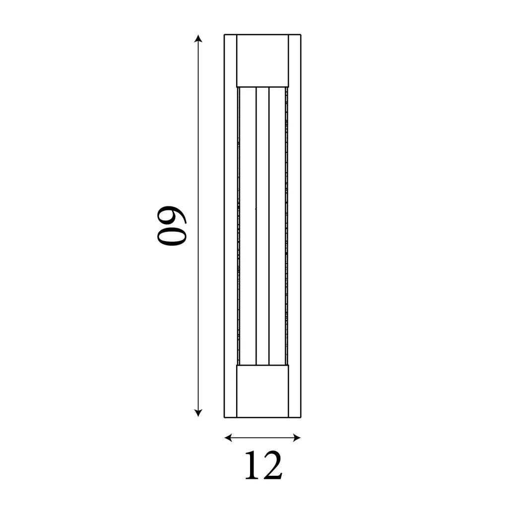 Sacramento OD LED Wall Light - Stainless Steel Painted Gold