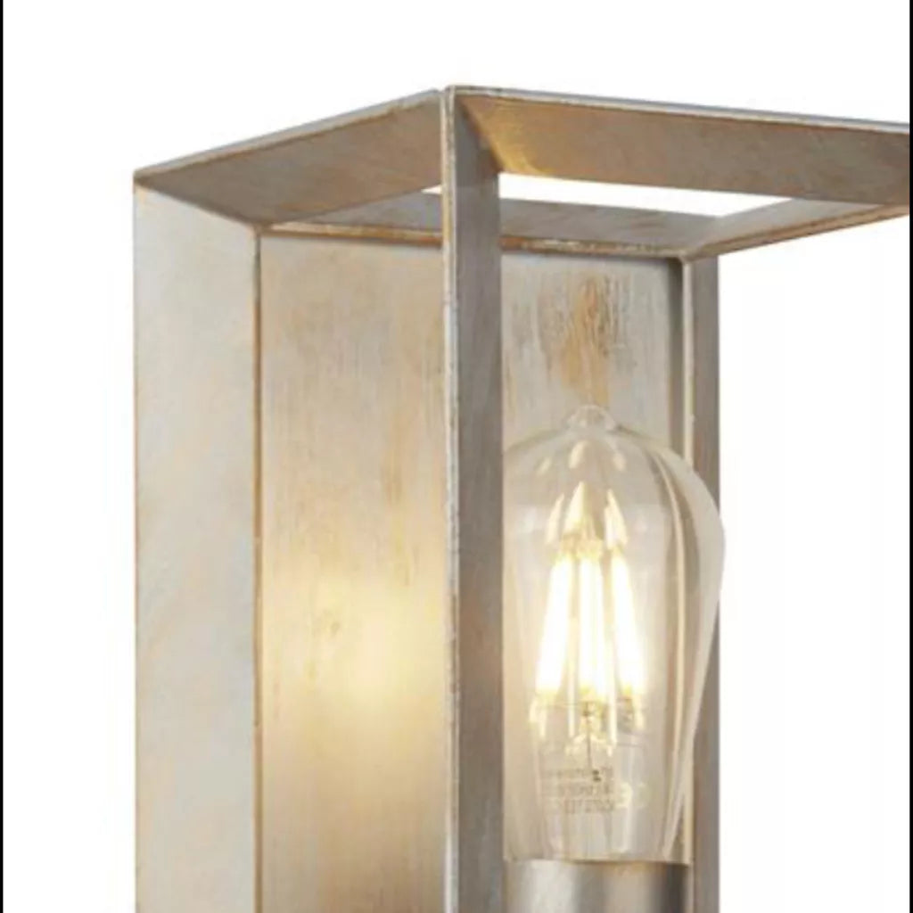 Heaton Wall Light - Brushed Gold/Silver Metal
