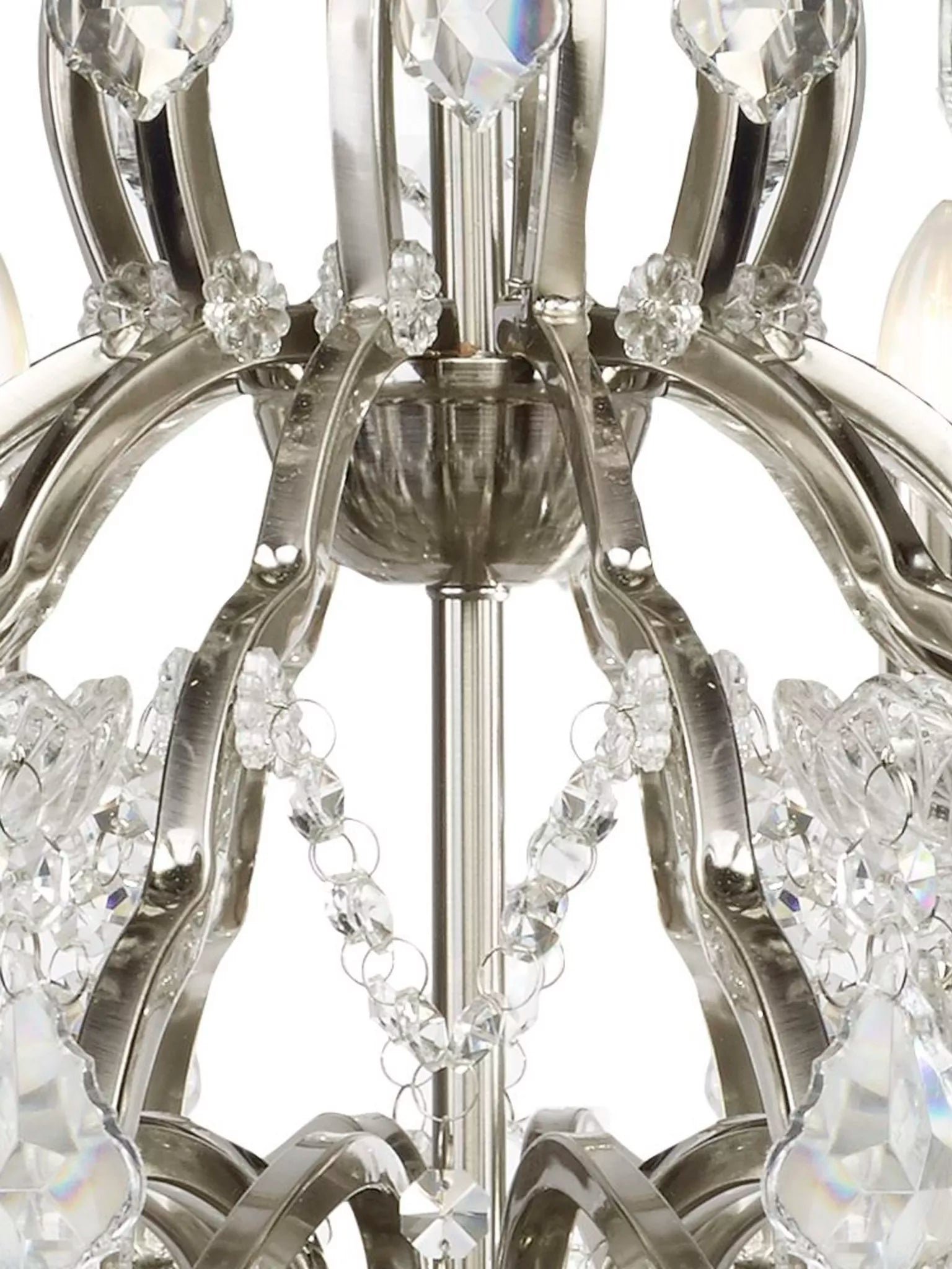 Paris 6/8/12Lt Chandelier- Antique Brass/ Satin Silver Finishes