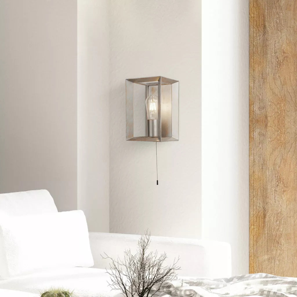 Heaton Wall Light - Brushed Gold/Silver Metal