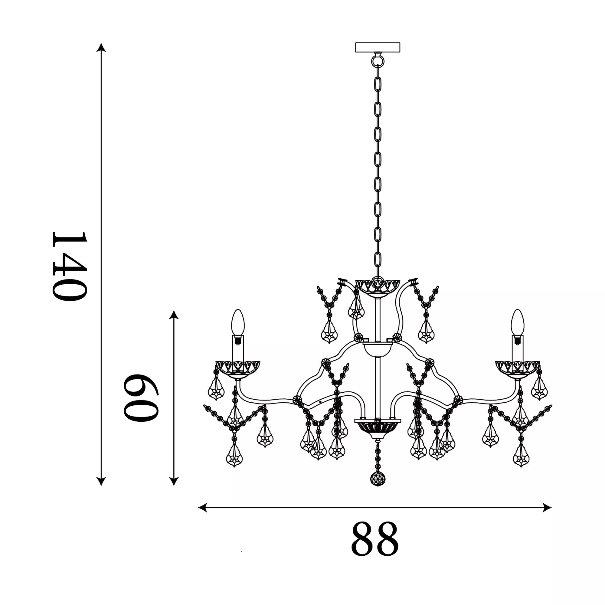 Paris 6/8/12Lt Chandelier- Antique Brass/ Satin Silver Finishes