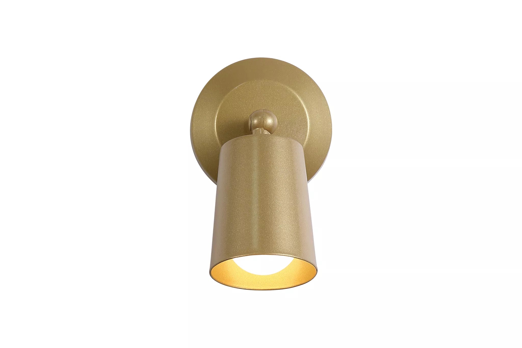 Cone Rechargeable Wall Light- Green/ Gold Finishes
