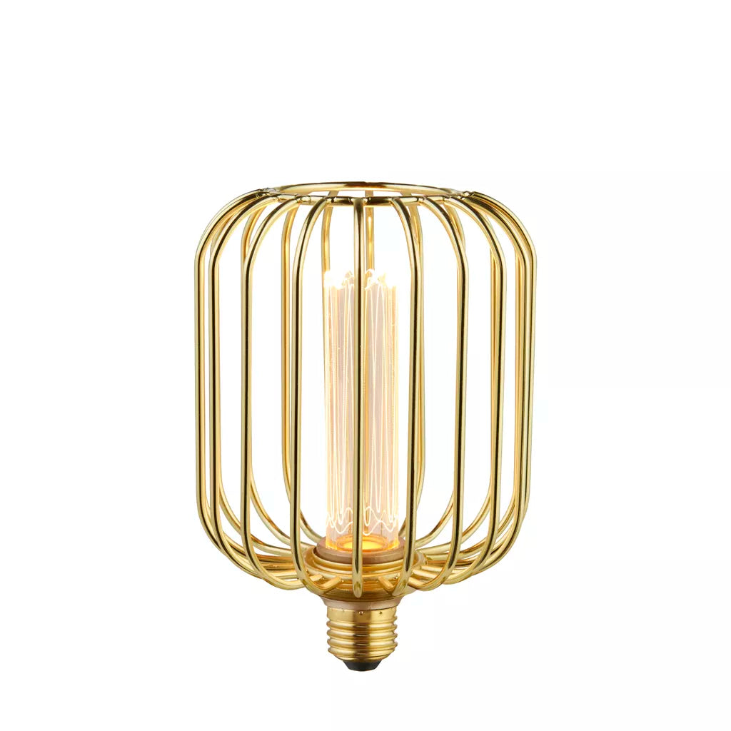 E27 LED Drum Lamp- Black/ Gold Finishes