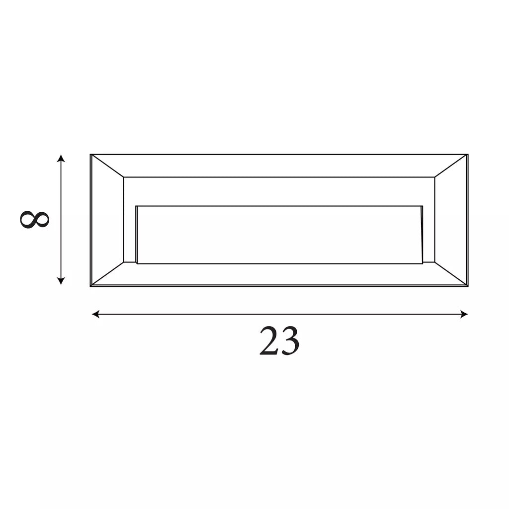 Ankle Outdoor Wall Light - Dark Grey Metal & Frosted Glass