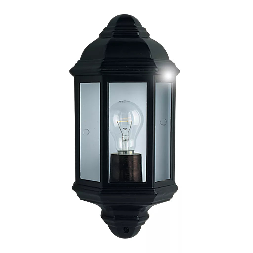 Maine Outdoor Wall Light - White & Black Finish