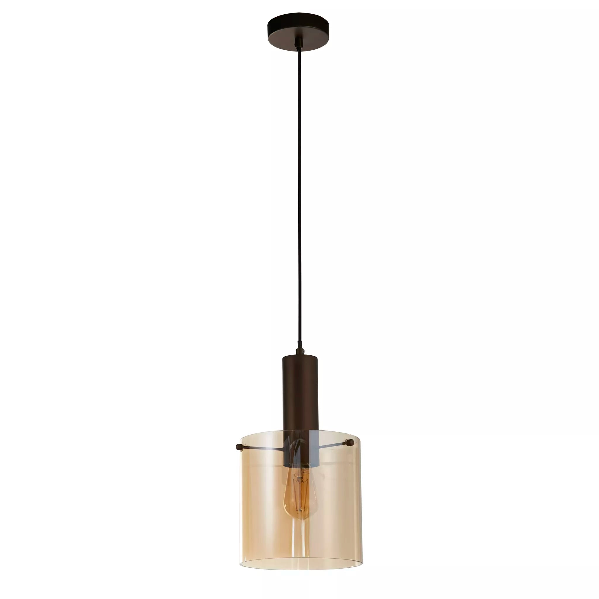 Sweden Pendant - Matt Black / Mocha Finish