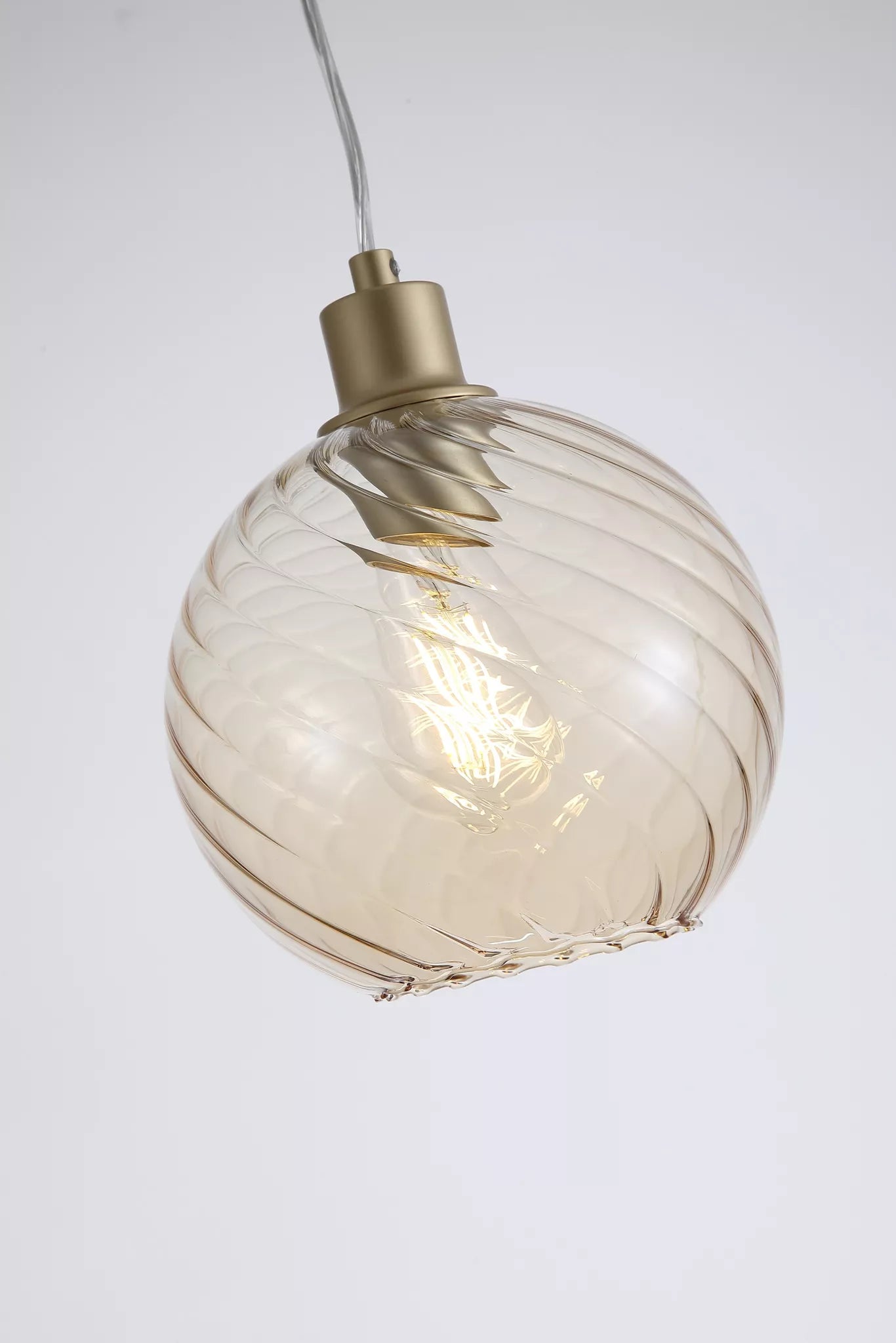 Radiance 1Lt Pendant, Black/ Gold Finishes