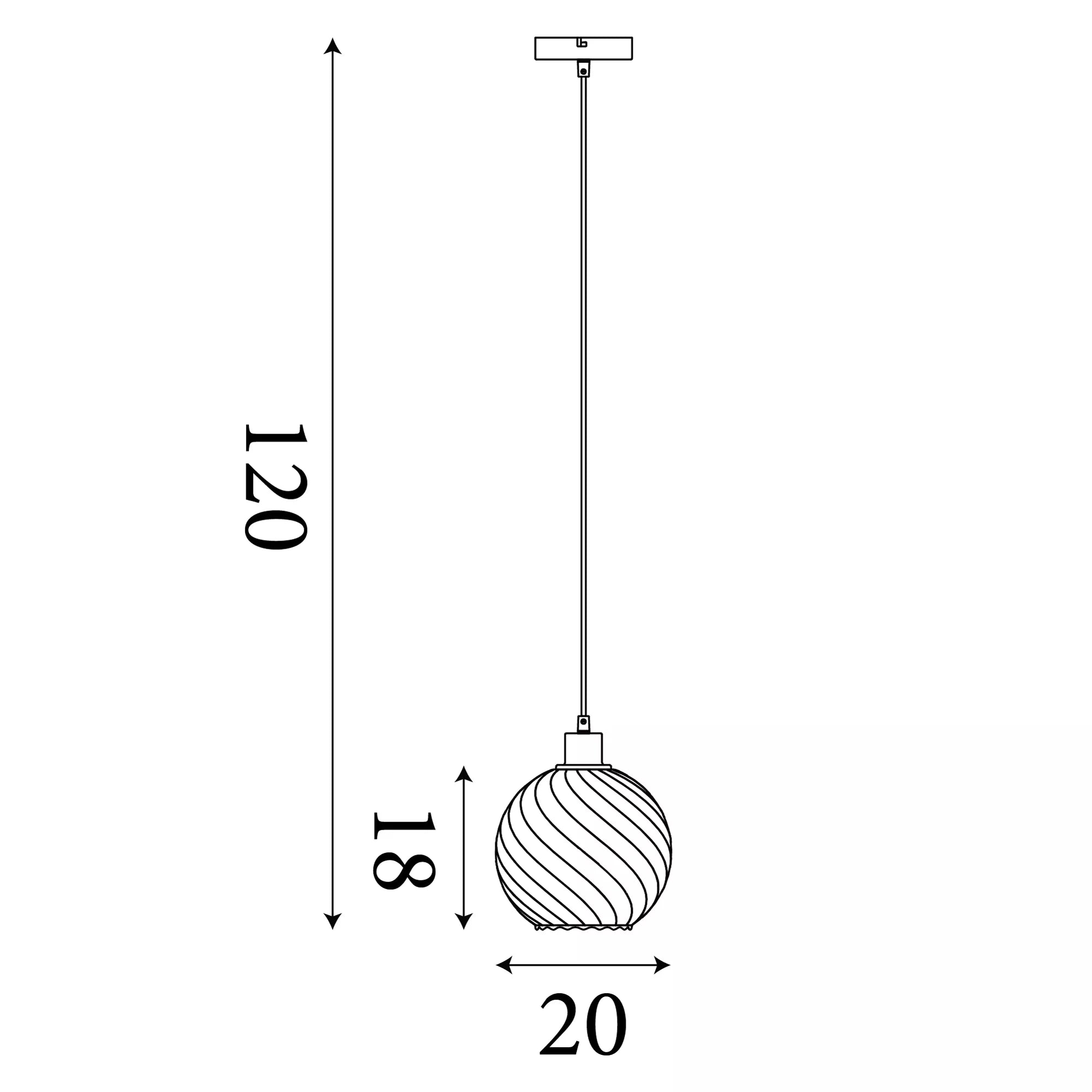 Radiance 1Lt Pendant, Black/ Gold Finishes