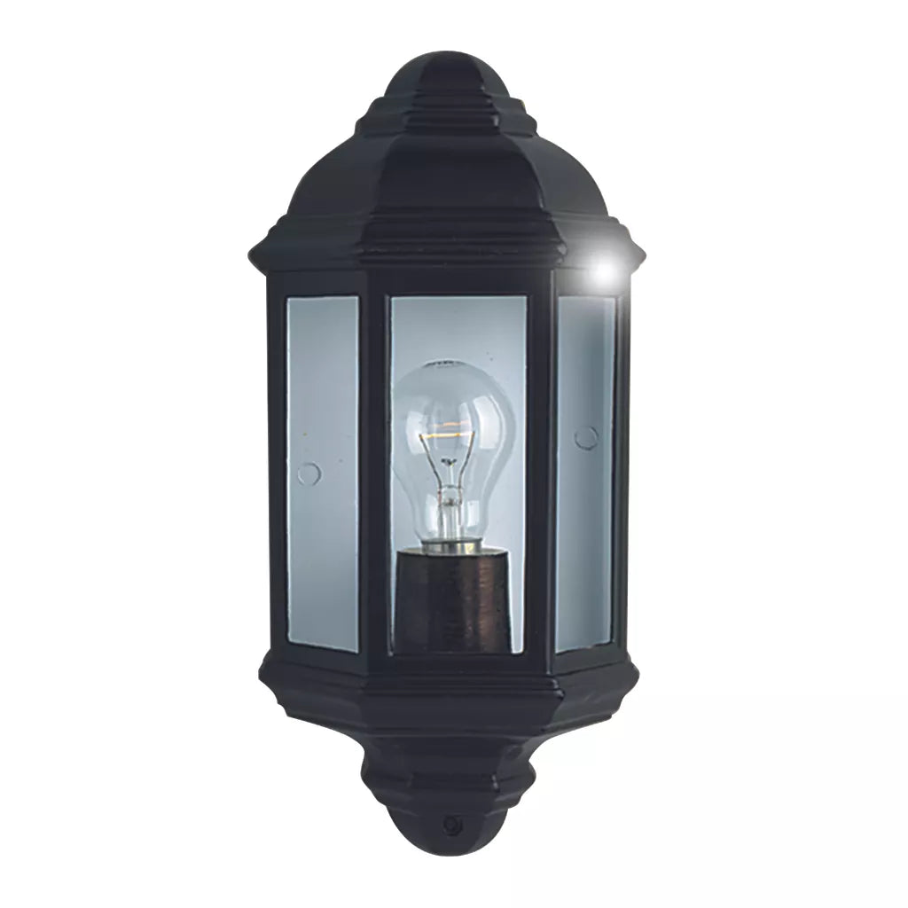 Maine Outdoor Wall Light - White & Black Finish