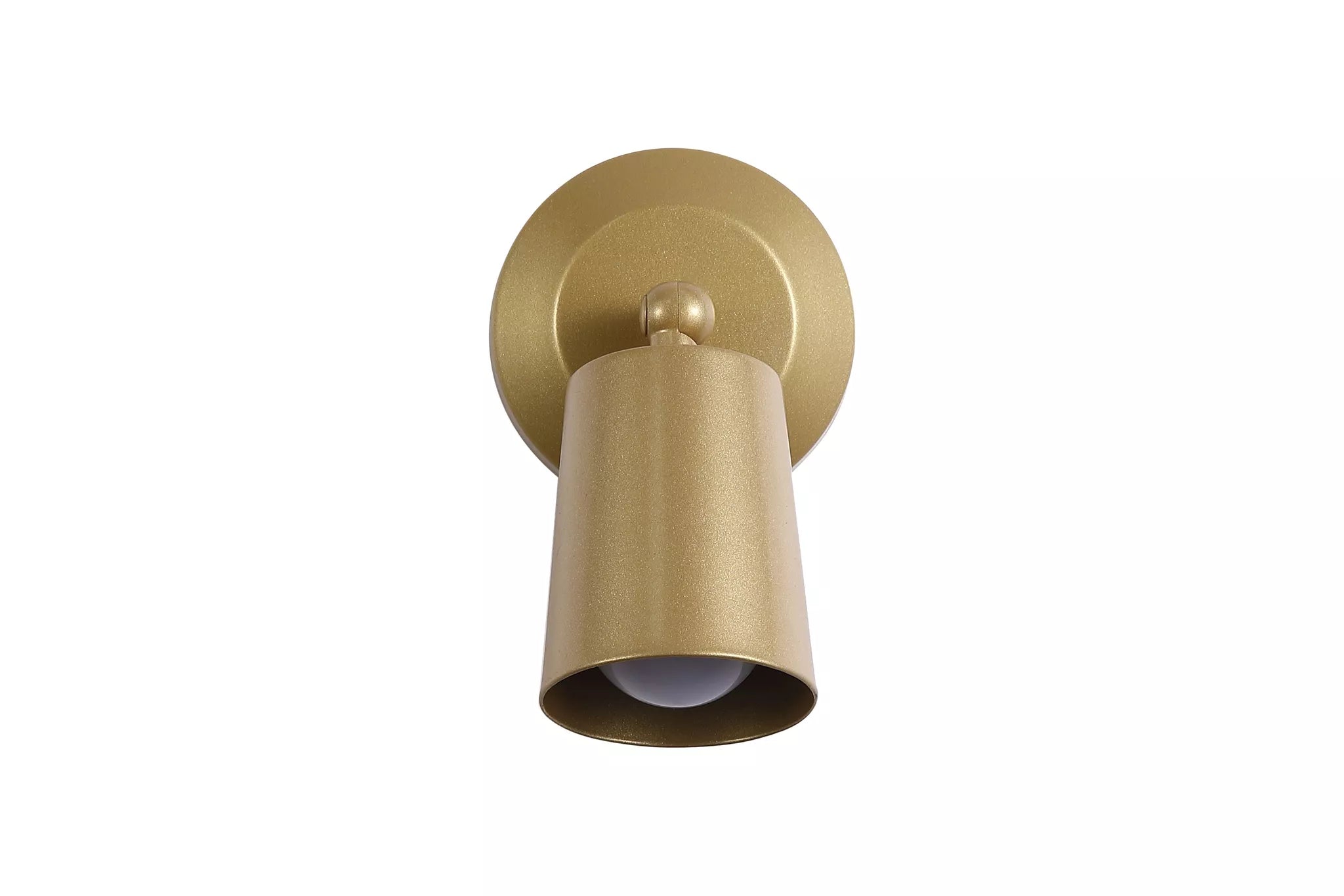 Cone Rechargeable Wall Light- Green/ Gold Finishes