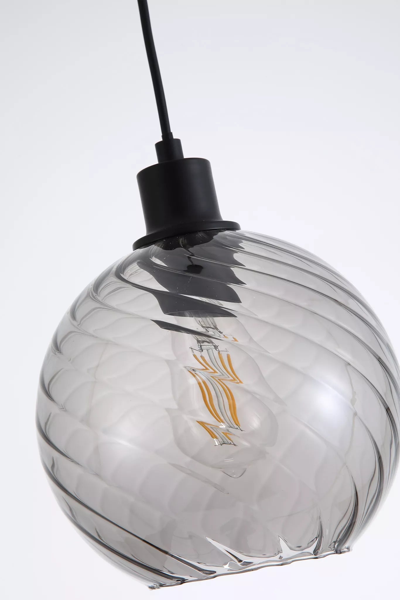 Radiance 1Lt Pendant, Black/ Gold Finishes