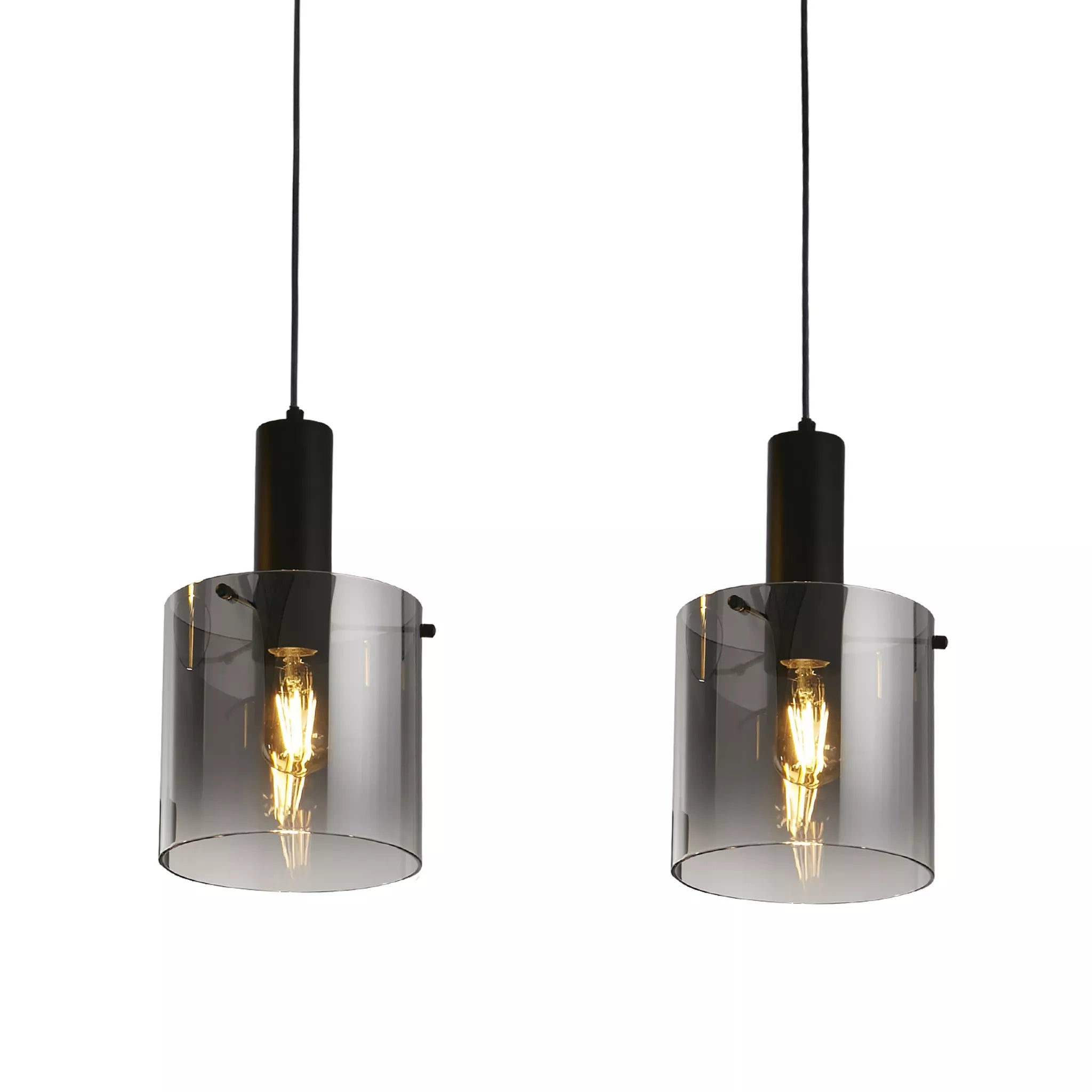 Sweden 3Lt/4Lt Bar Pendant - Mocha / Black Finish