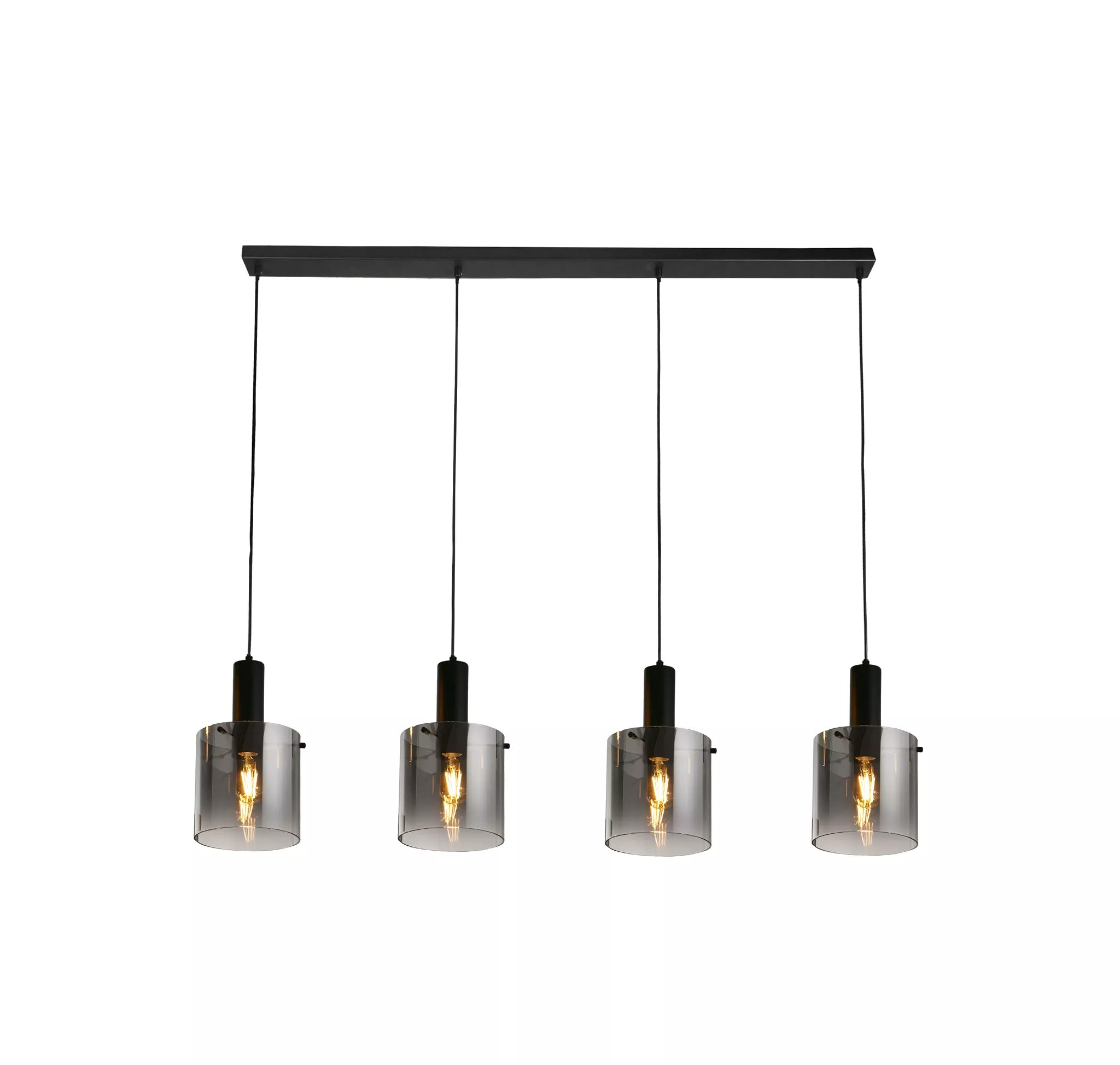 Sweden 3Lt/4Lt Bar Pendant - Mocha / Black Finish