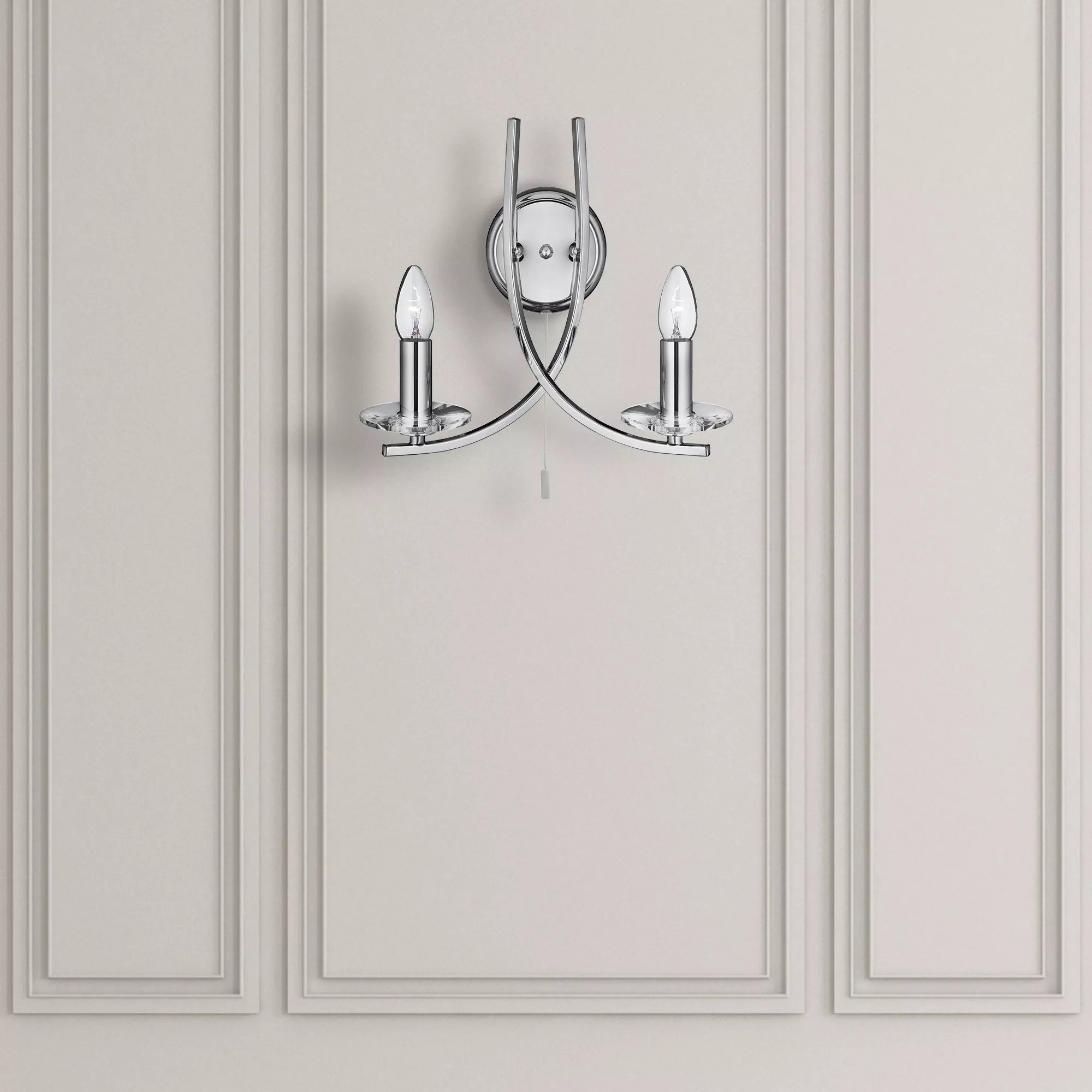 Ascona Twin Wall Light- Fitting Colours