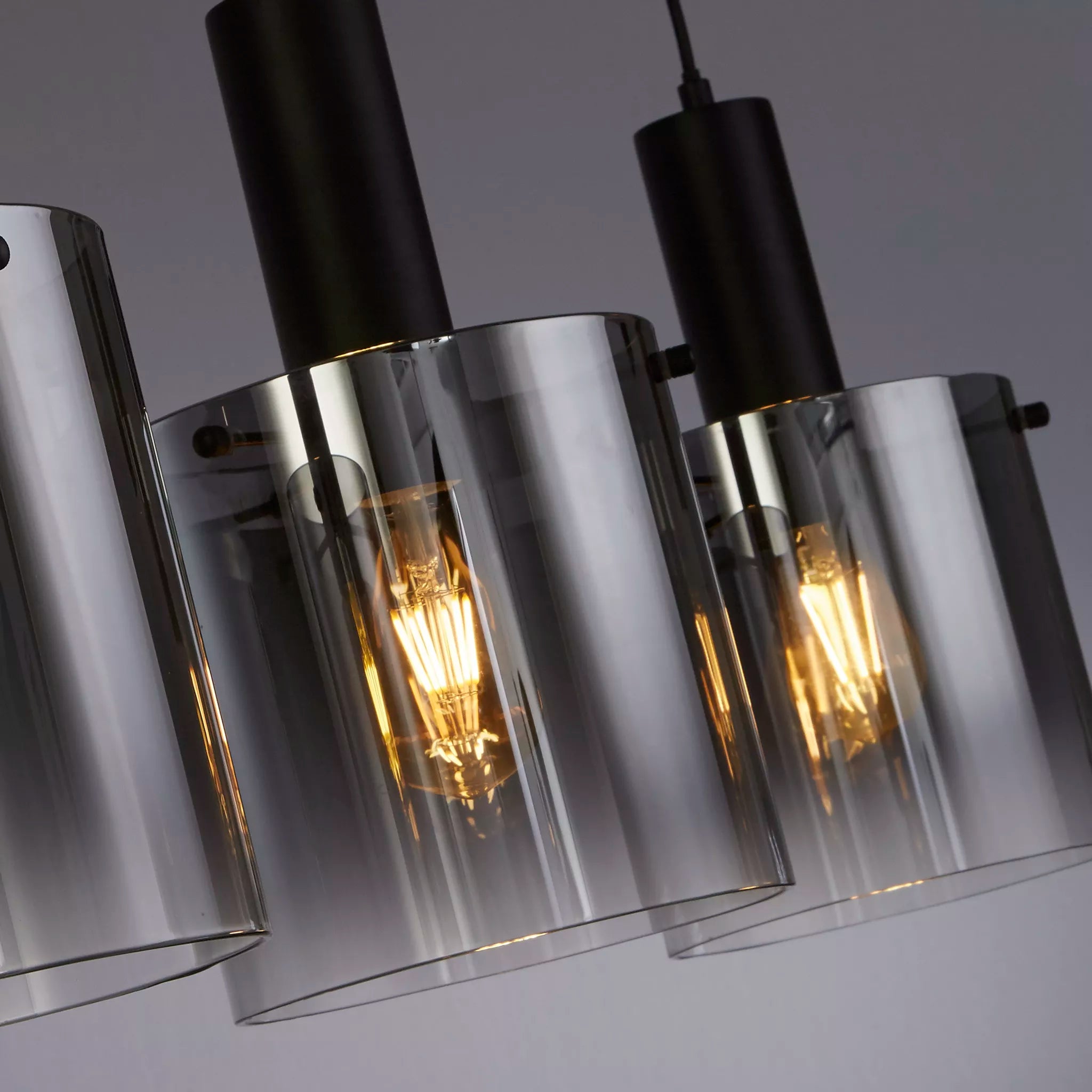 Sweden 3Lt/4Lt Bar Pendant - Mocha / Black Finish