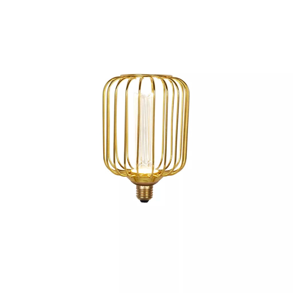 E27 LED Drum Lamp- Black/ Gold Finishes