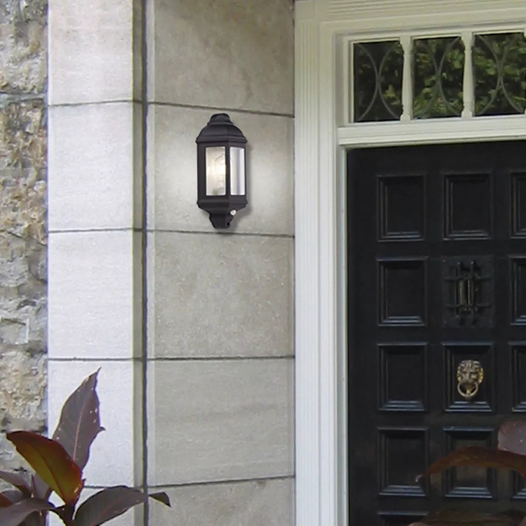 Maine Outdoor Wall Light - White & Black Finish