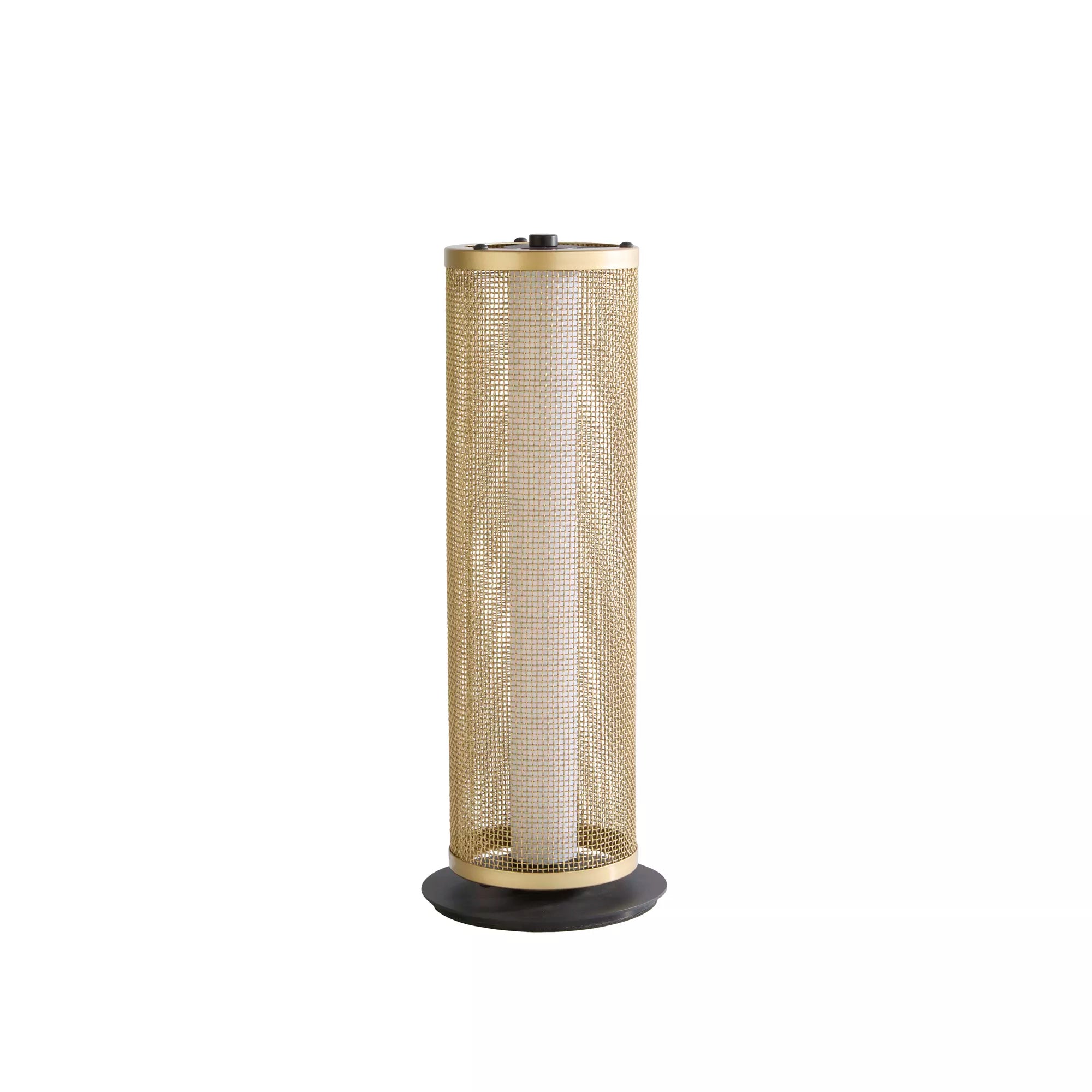 Thread LED Table Lamp- Gold Mesh and Matt Black