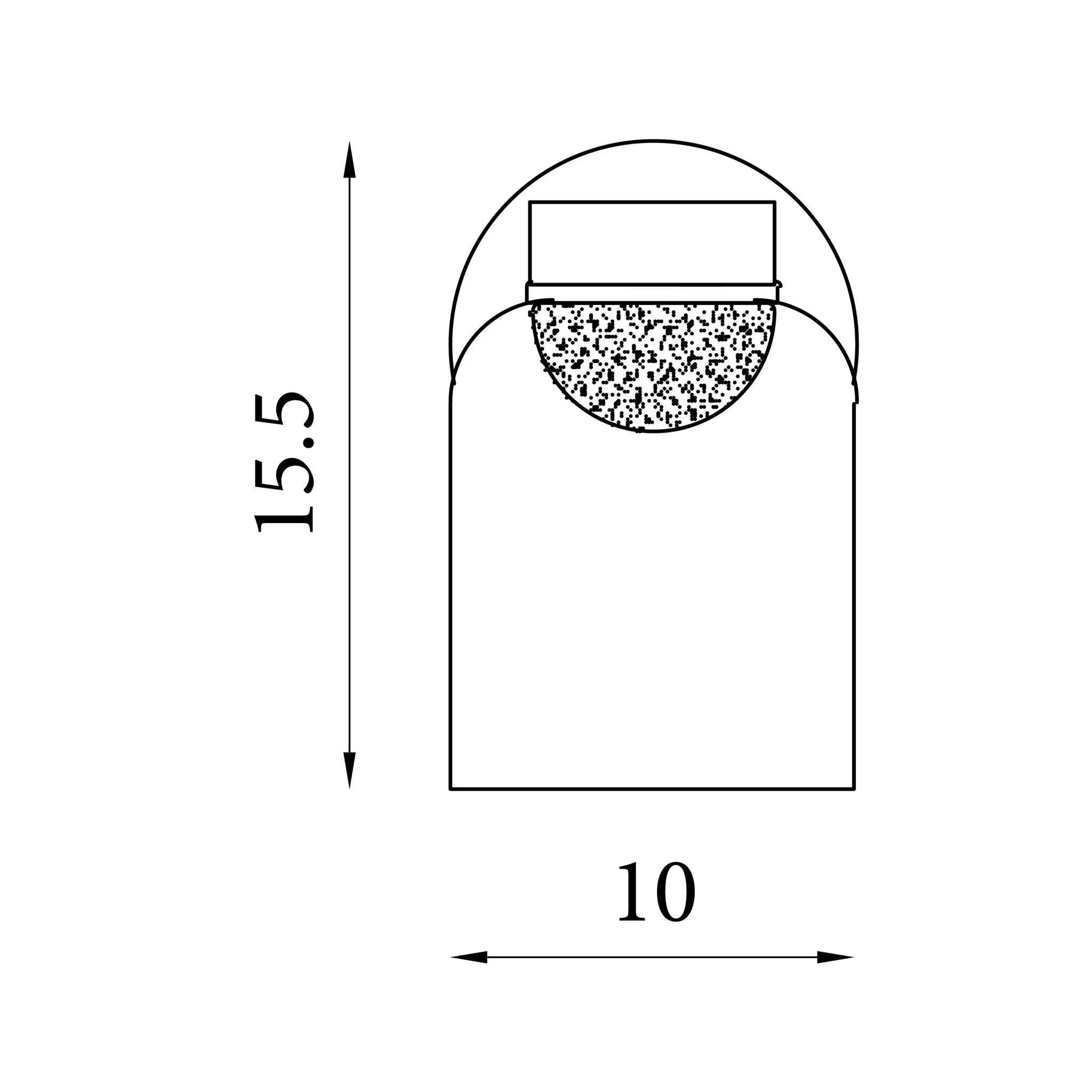 Highball LED Wall Light- Satin Brass & Clear Glass