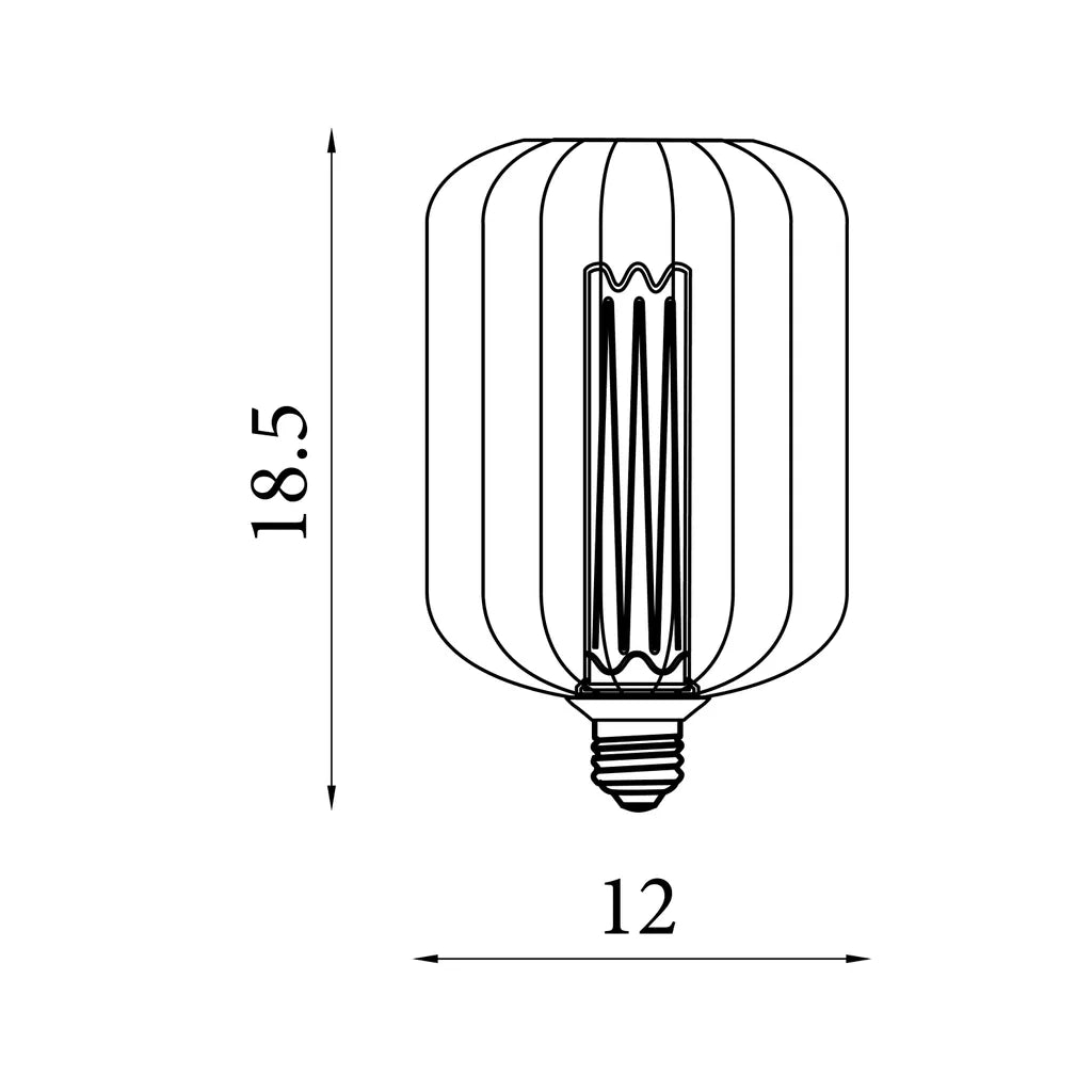 E27 LED Drum Lamp- Black/ Gold Finishes