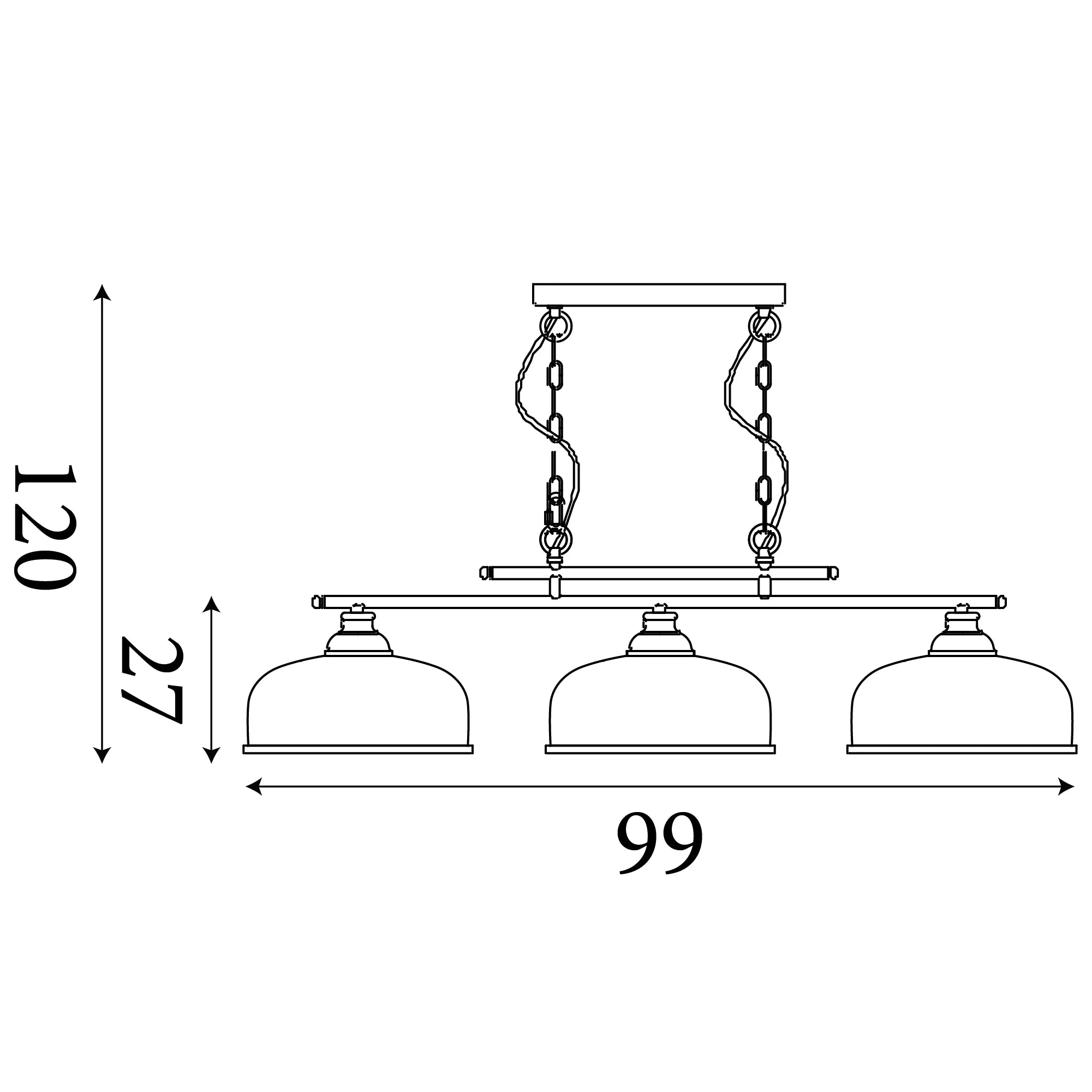 Bistro 2/3Lt Bar Pendant - Antique Brass/Silver & Holophane