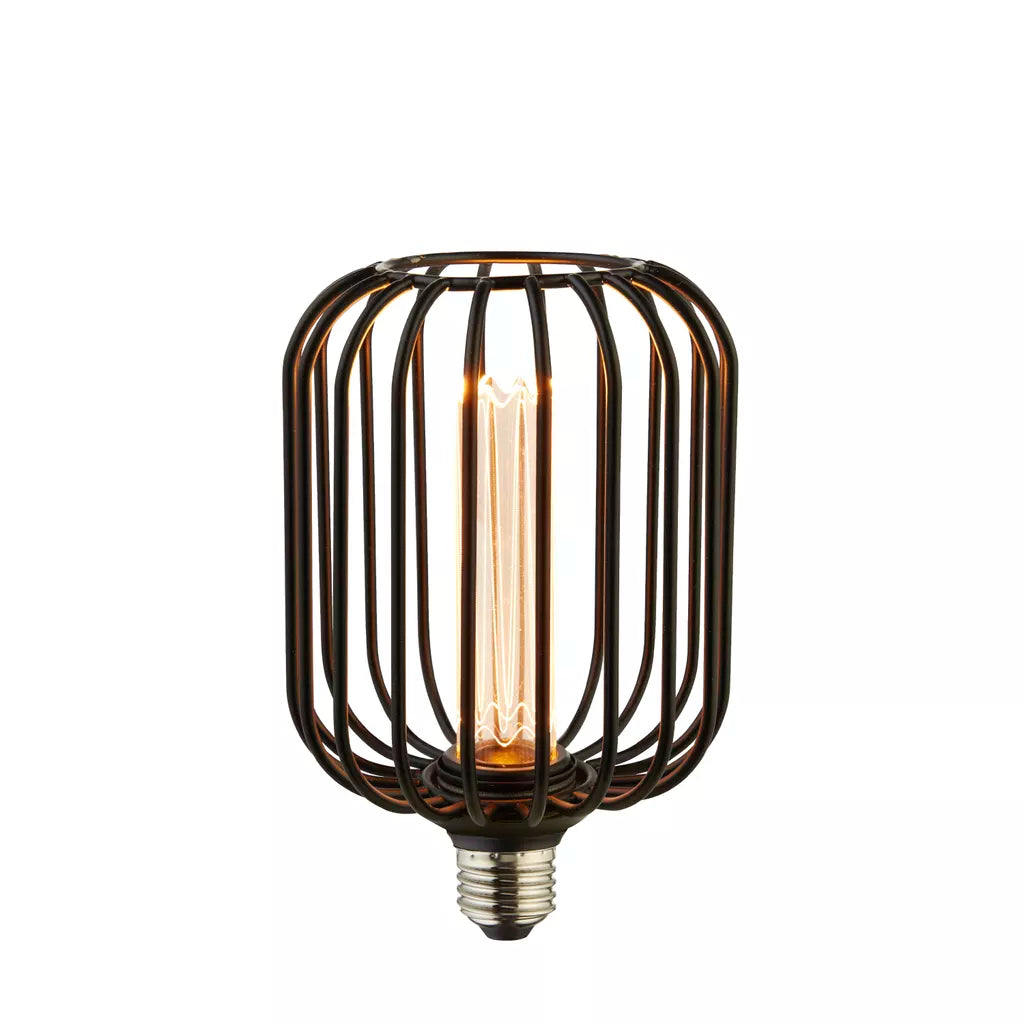 E27 LED Drum Lamp- Black/ Gold Finishes