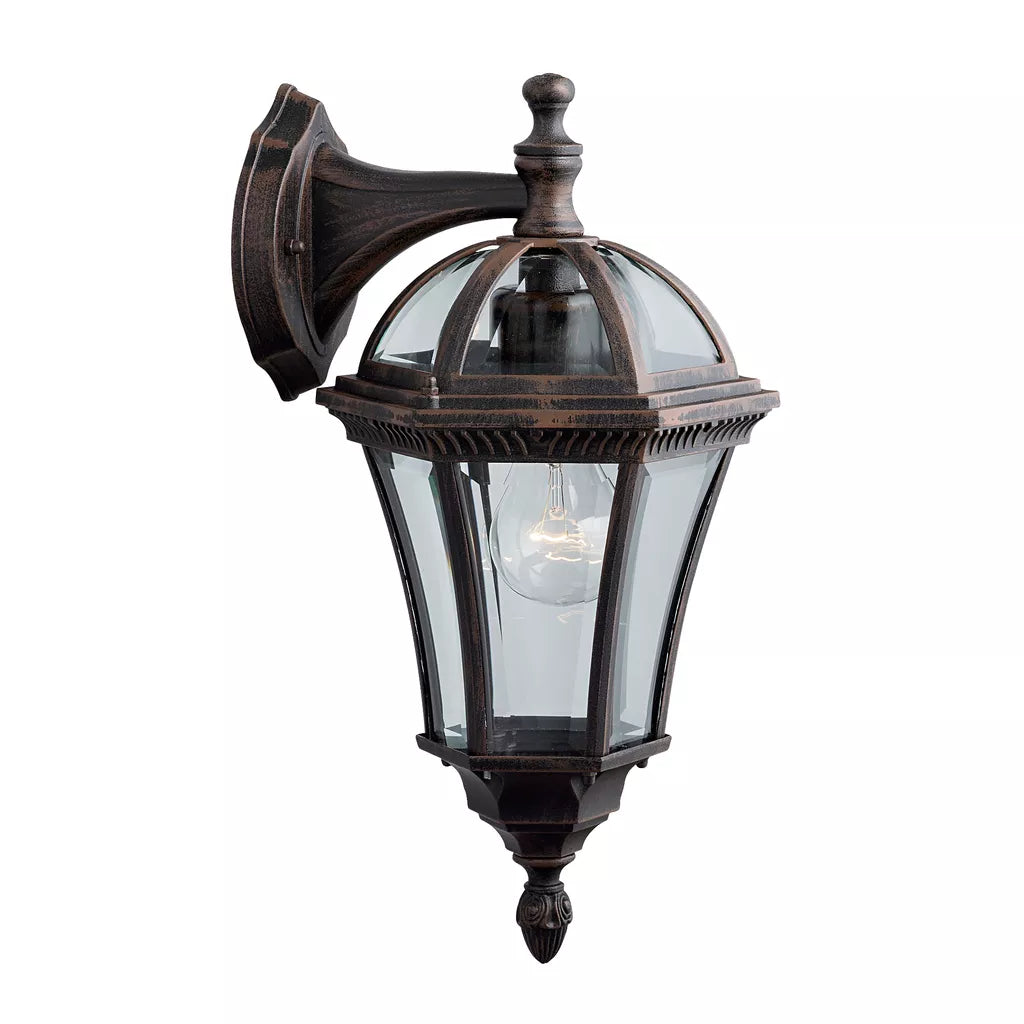 Capri Up/Down Light  -Aluminium Rustic Glass ,IP44