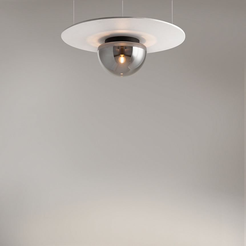 Glassy Ceiling Lamp- Gold/ Black Finishes