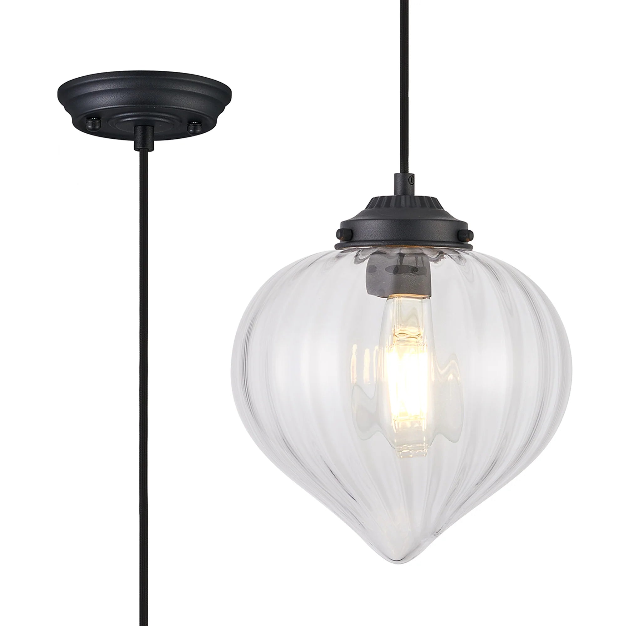 Flora 1Lt E27 Pendant - Various Styles