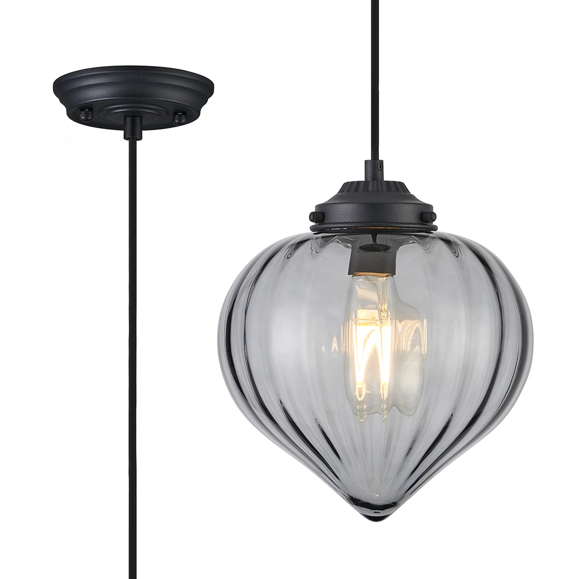 Flora 1Lt E27 Pendant - Various Styles