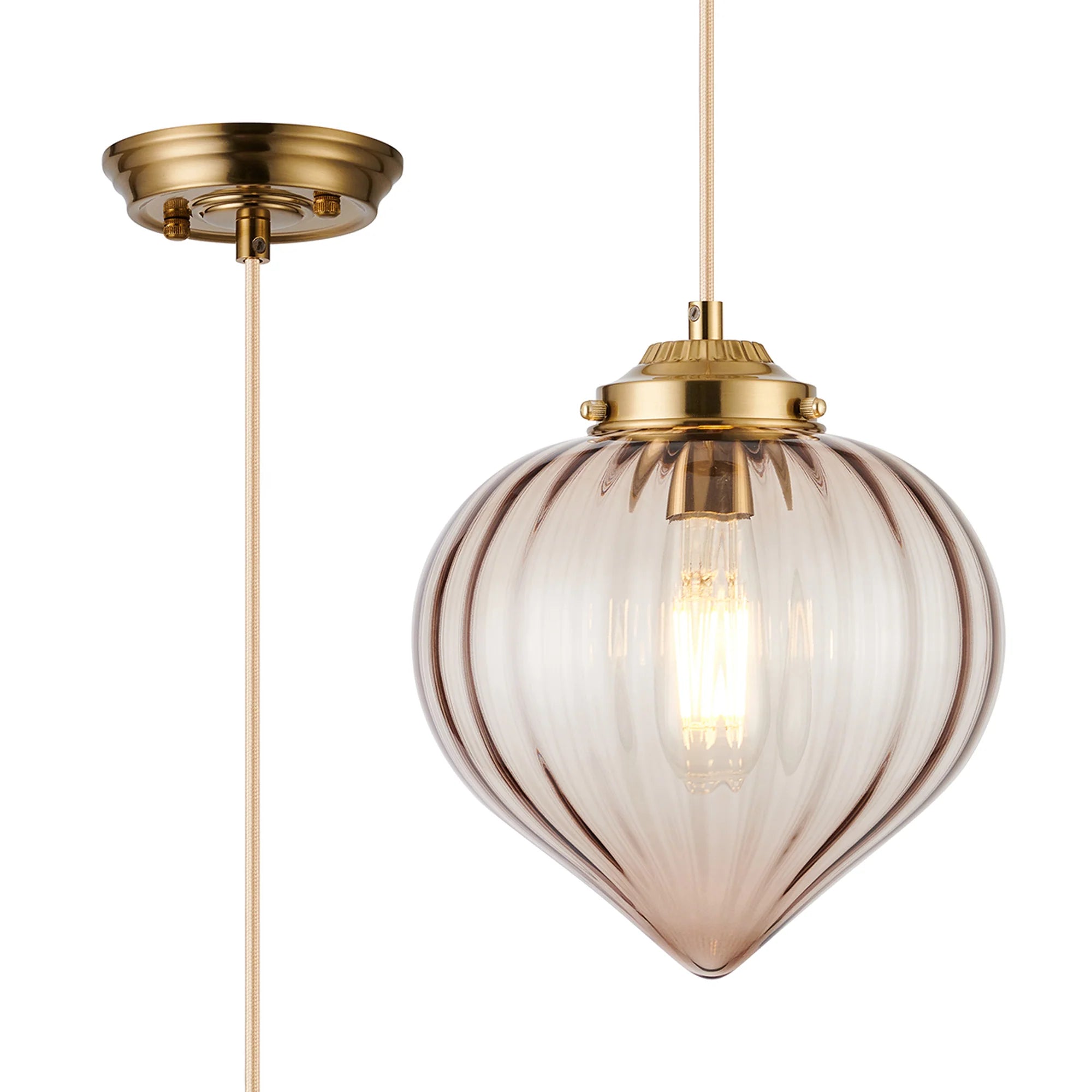 Flora 1Lt E27 Pendant - Various Styles