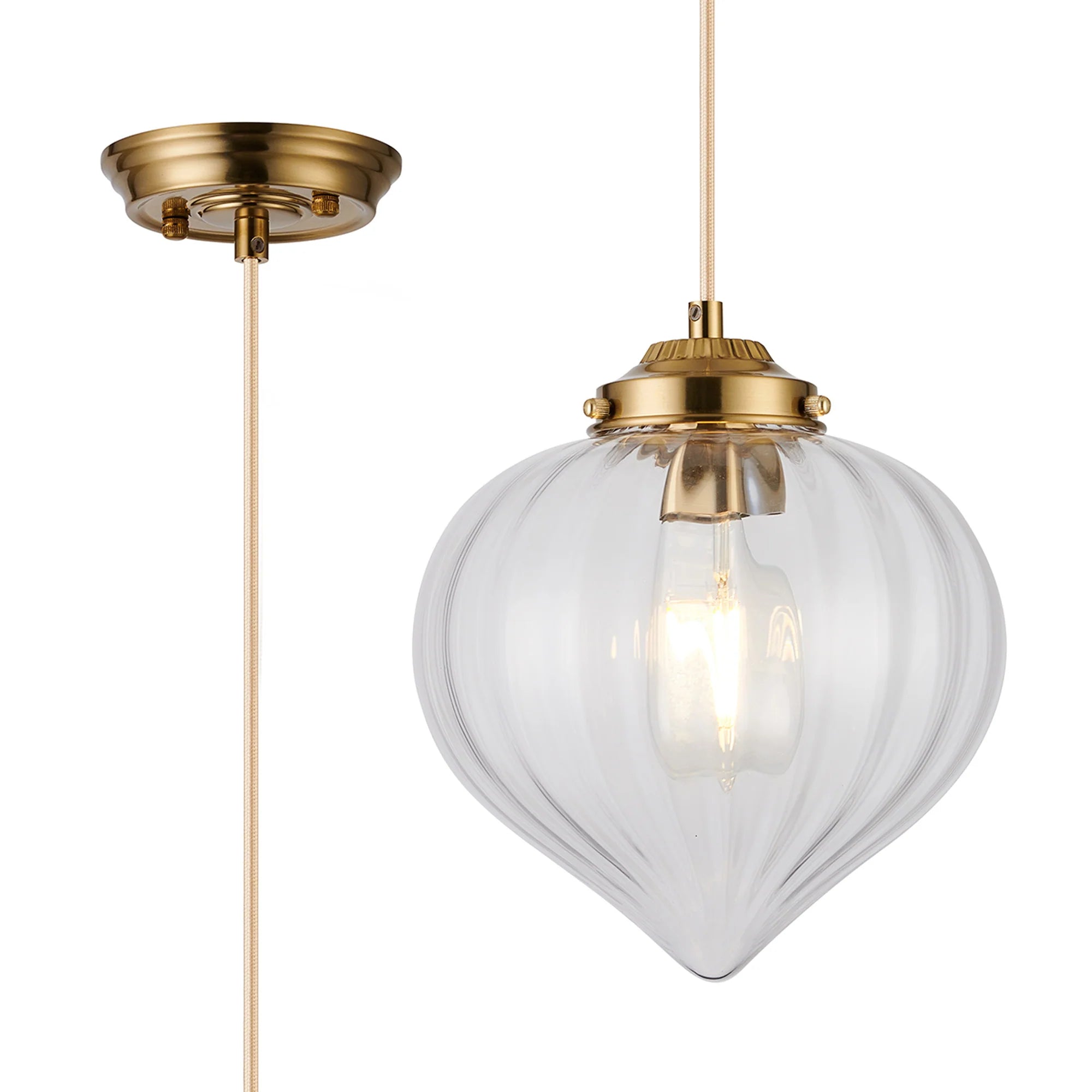 Flora 1Lt E27 Pendant - Various Styles