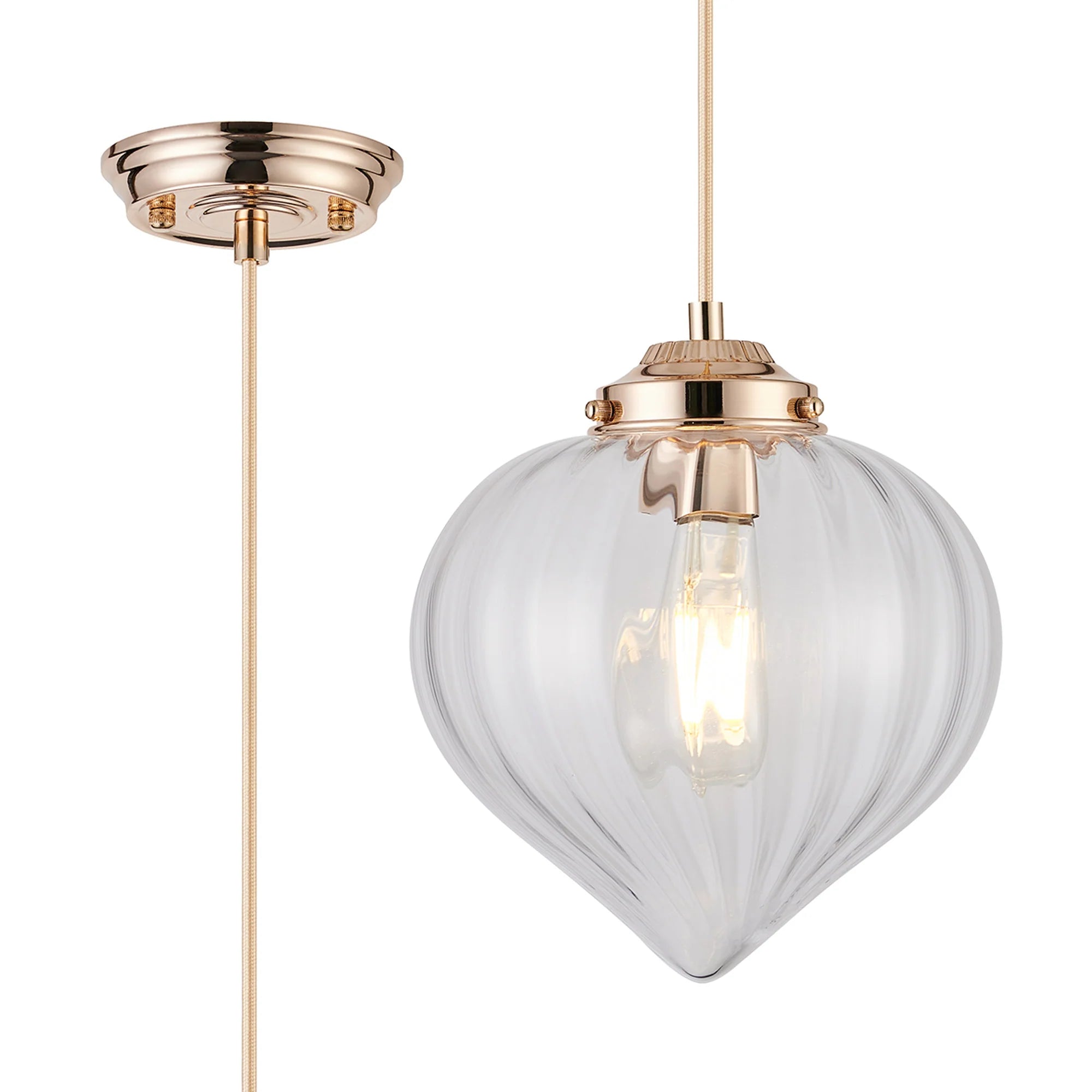 Flora 1Lt E27 Pendant - Various Styles