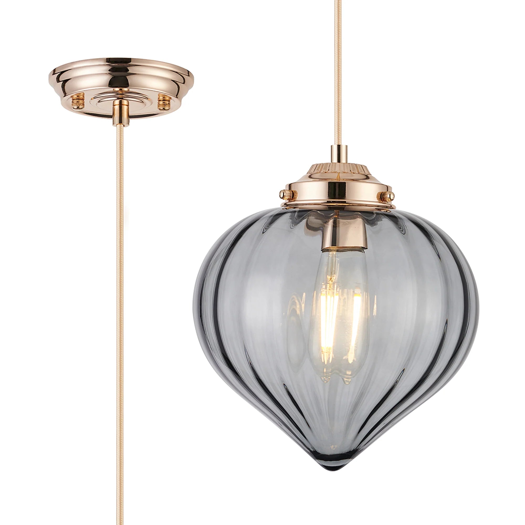 Flora 1Lt E27 Pendant - Various Styles