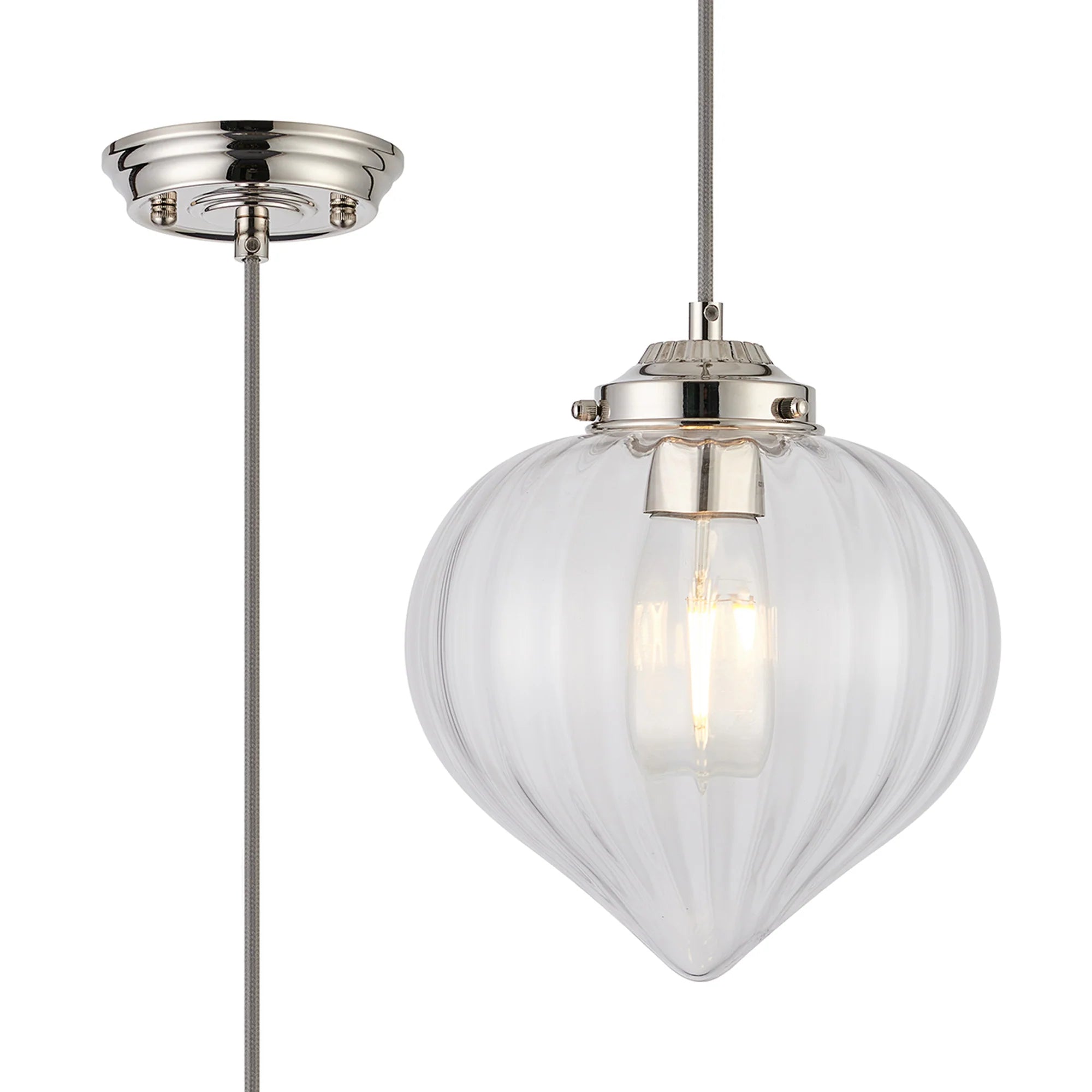 Flora 1Lt E27 Pendant - Various Styles