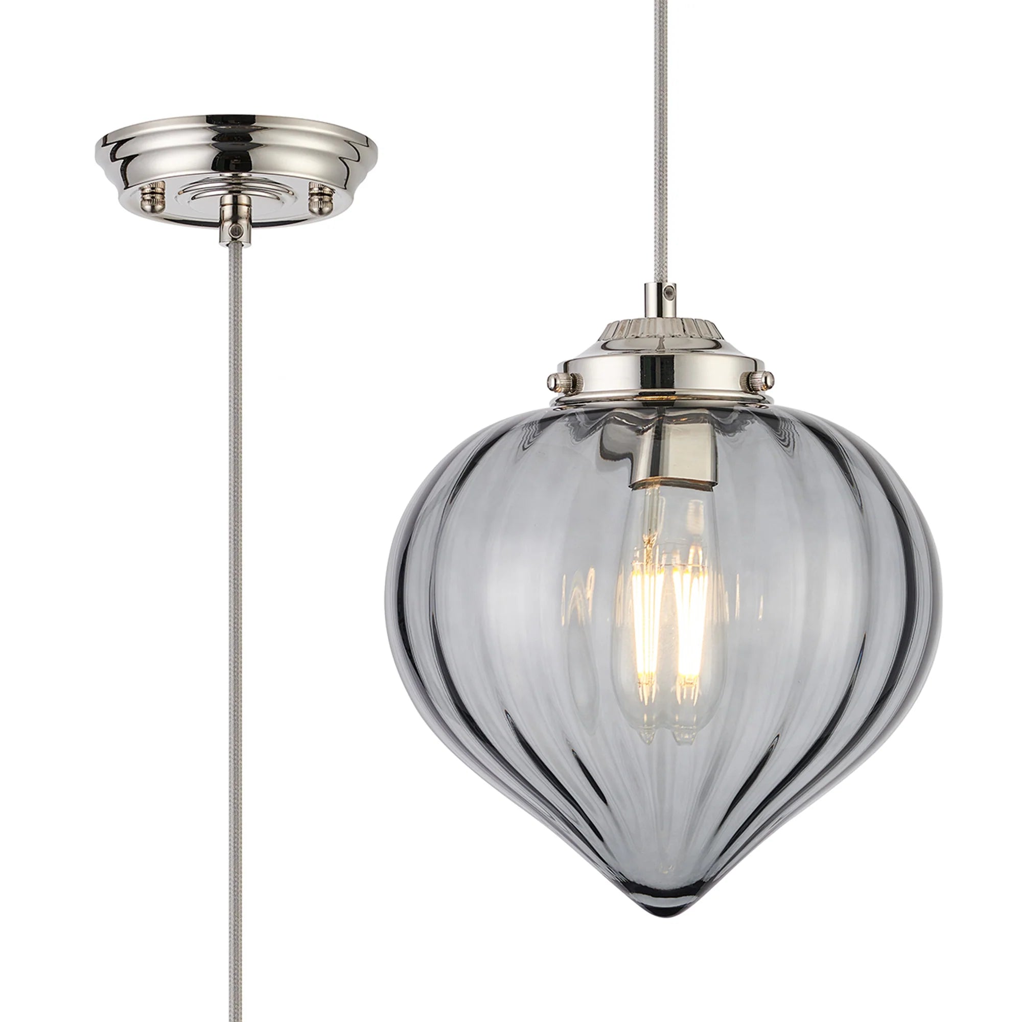 Flora 1Lt E27 Pendant - Various Styles