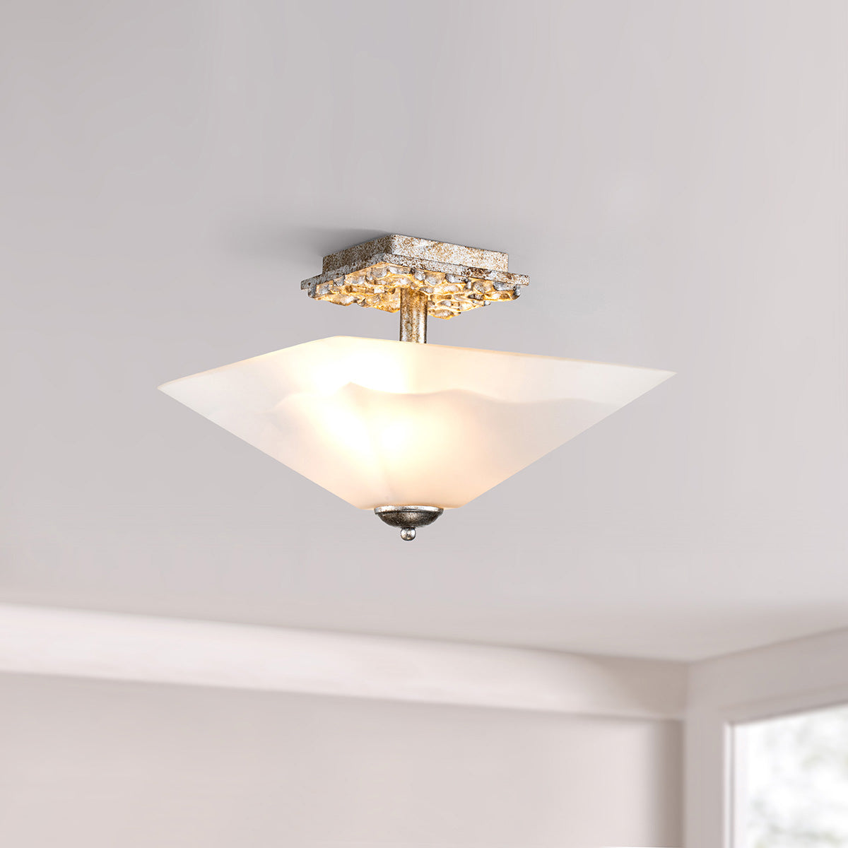 Star 2 lt Flush - Distressed E27
