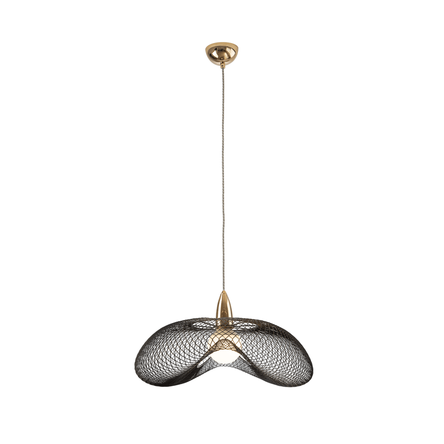 Forma Gold/Black, Chrome/Gold-Finish Pendant - Cusack Lighting
